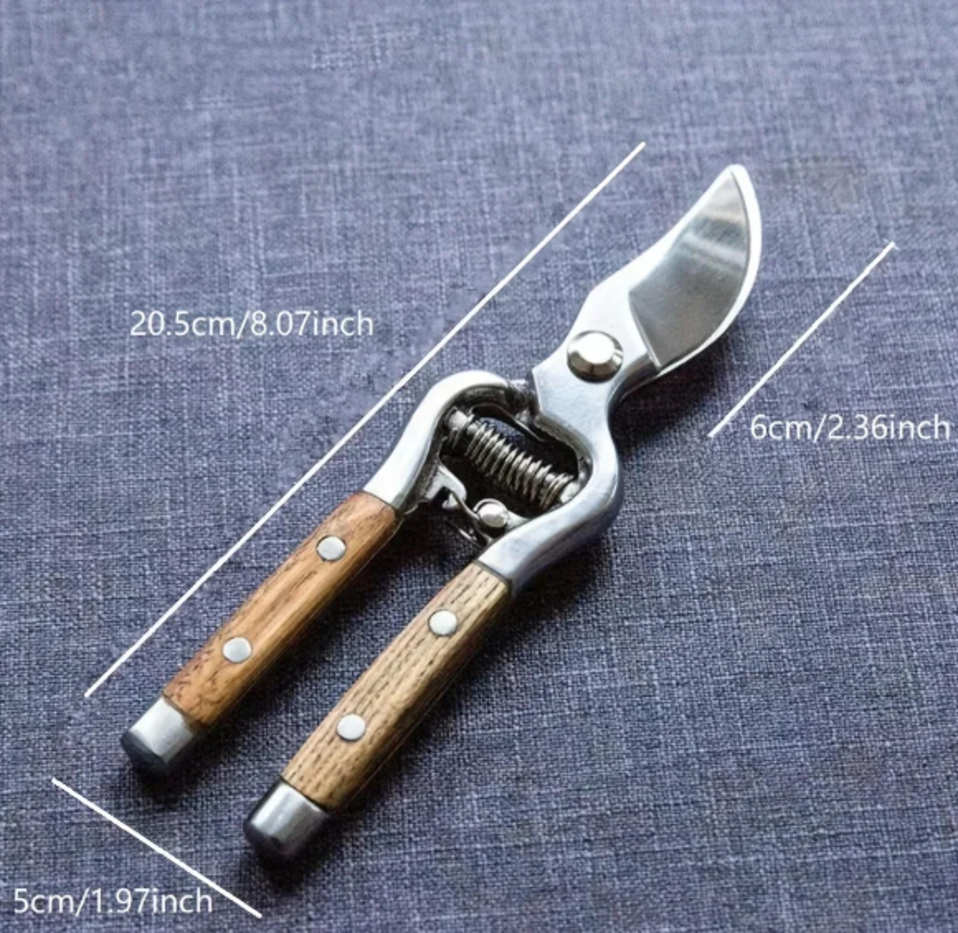 precision stainless steel pruning shears for fruit trees, flowers & garden branch cutting