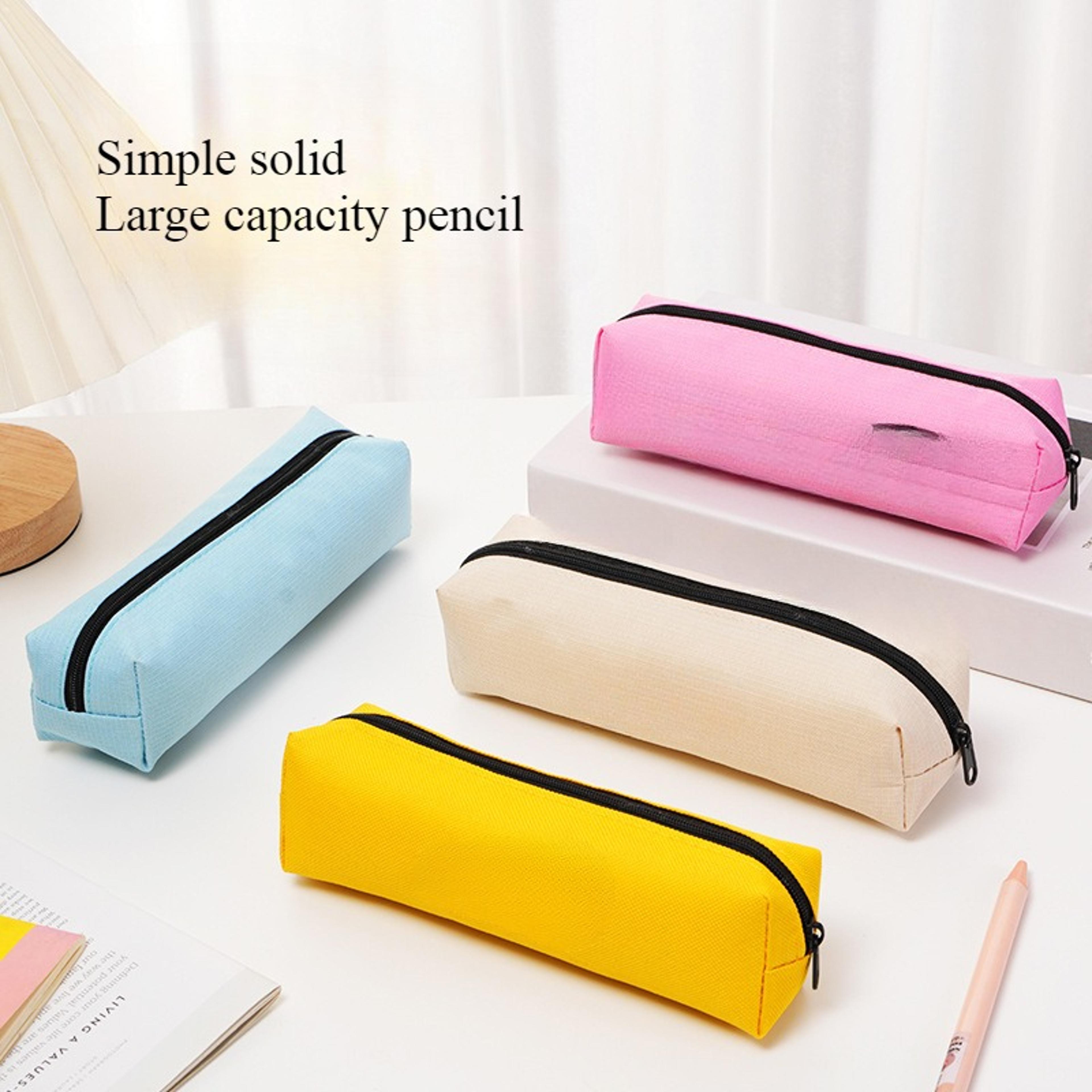minimalist zipper pencil pouch for school office and travel