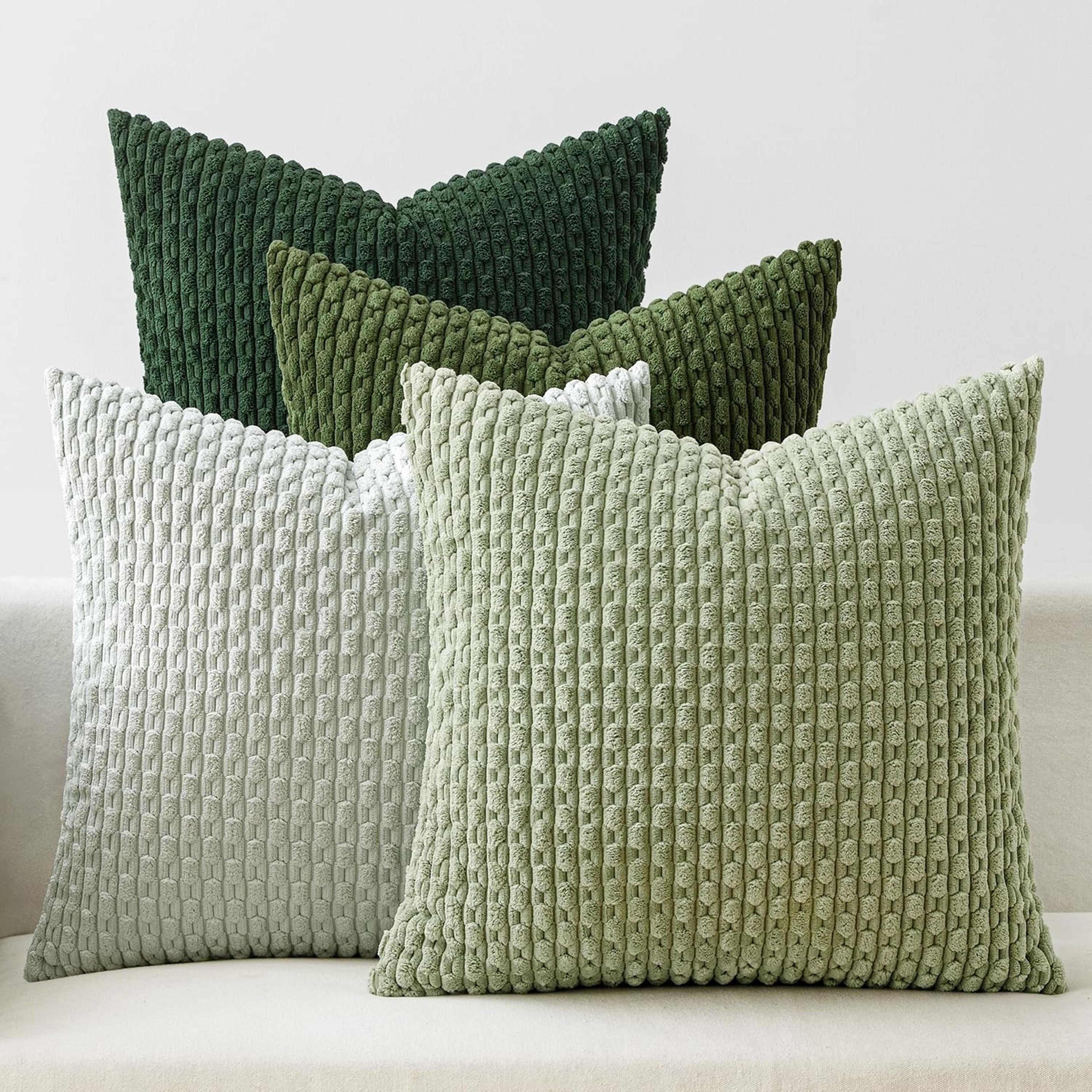 boho striped corduroy throw pillow cover farmhouse decorative cushion cover