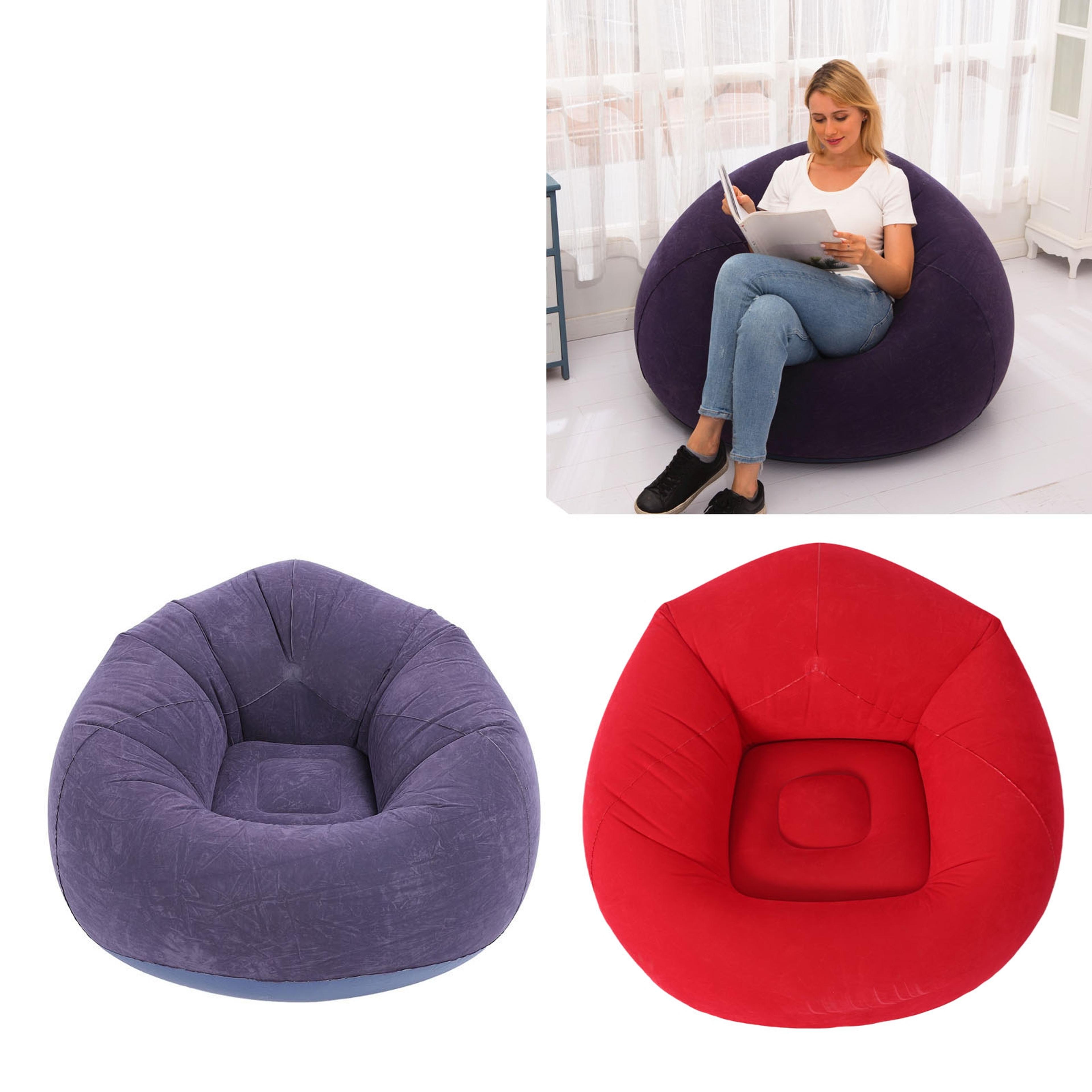 premium portable inflatable lounge chair sofa comfortable folding air sofa for home & travel