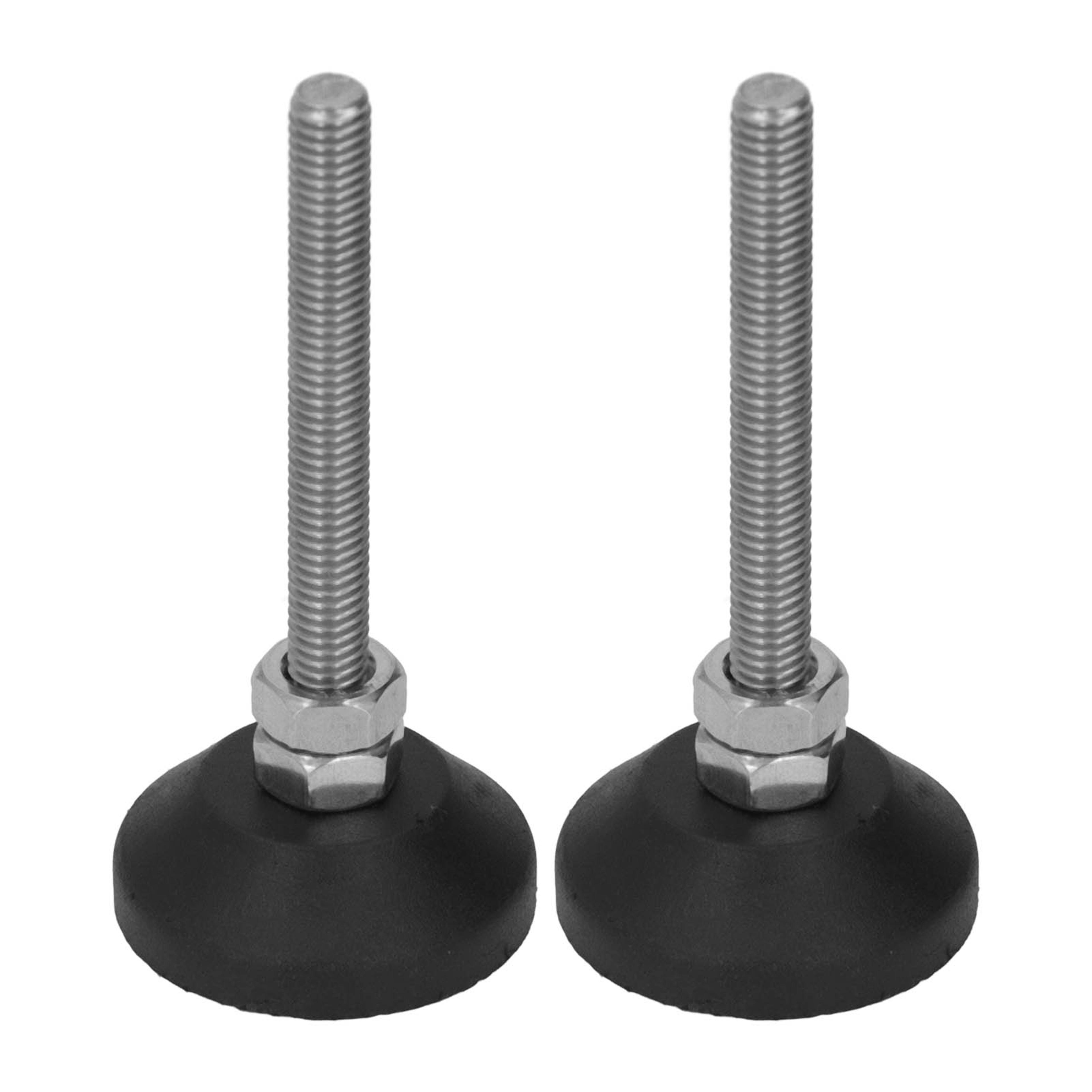 adjustable furniture leveling feet with swivel rubber base pads