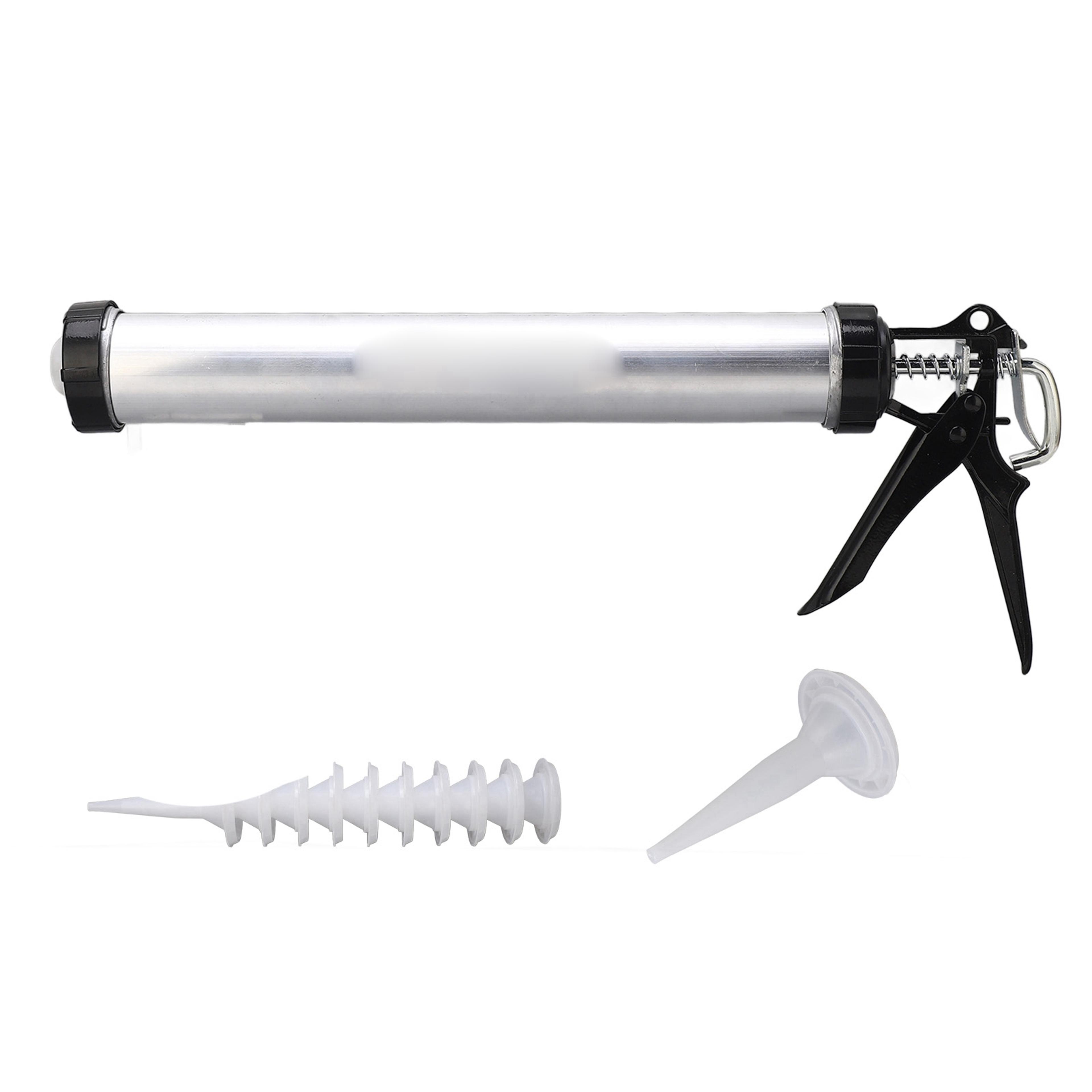 aluminum silicone caulking gun with nozzles heavy duty sealant applicator