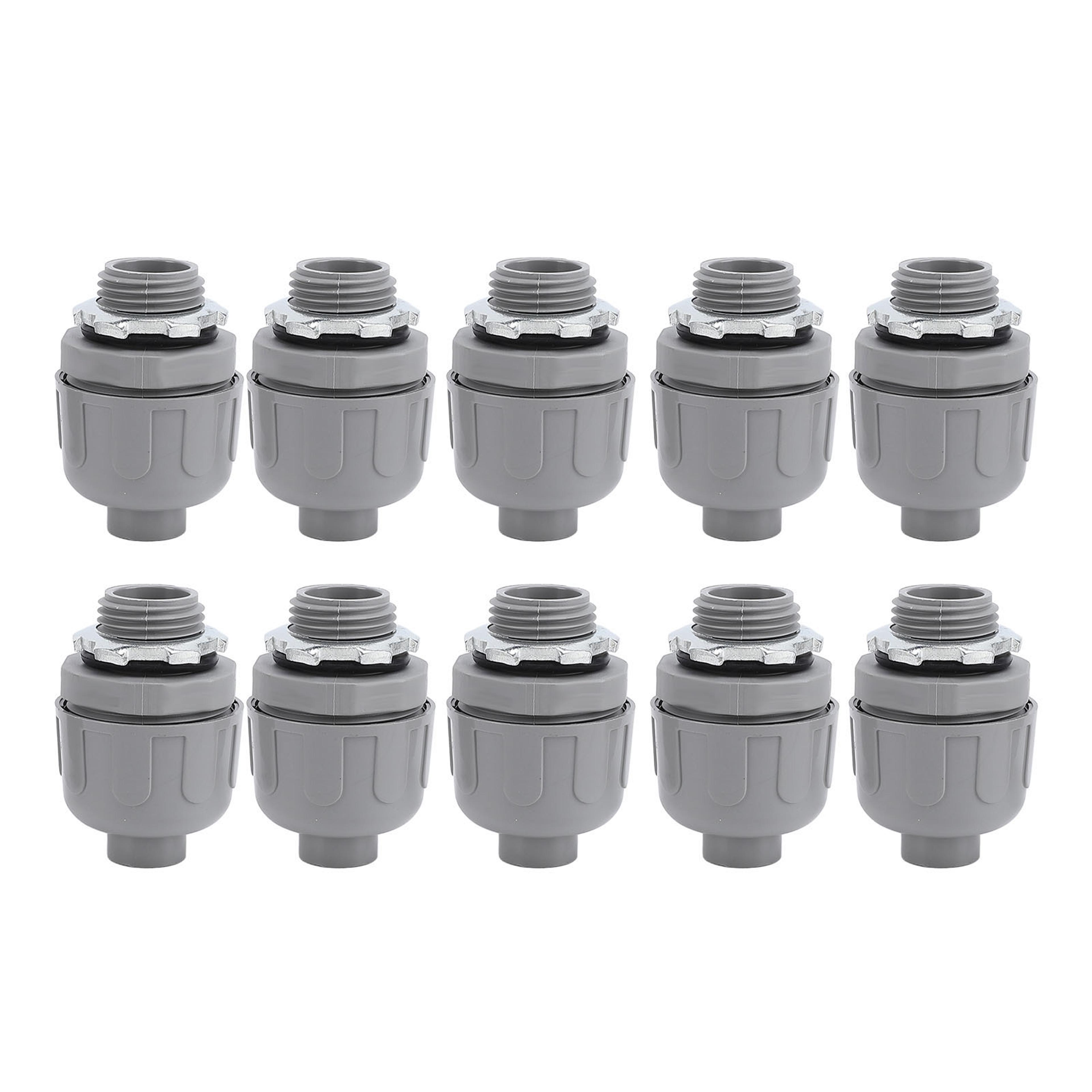pack liquid tight conduit connector inch npt nylon electrical fittings