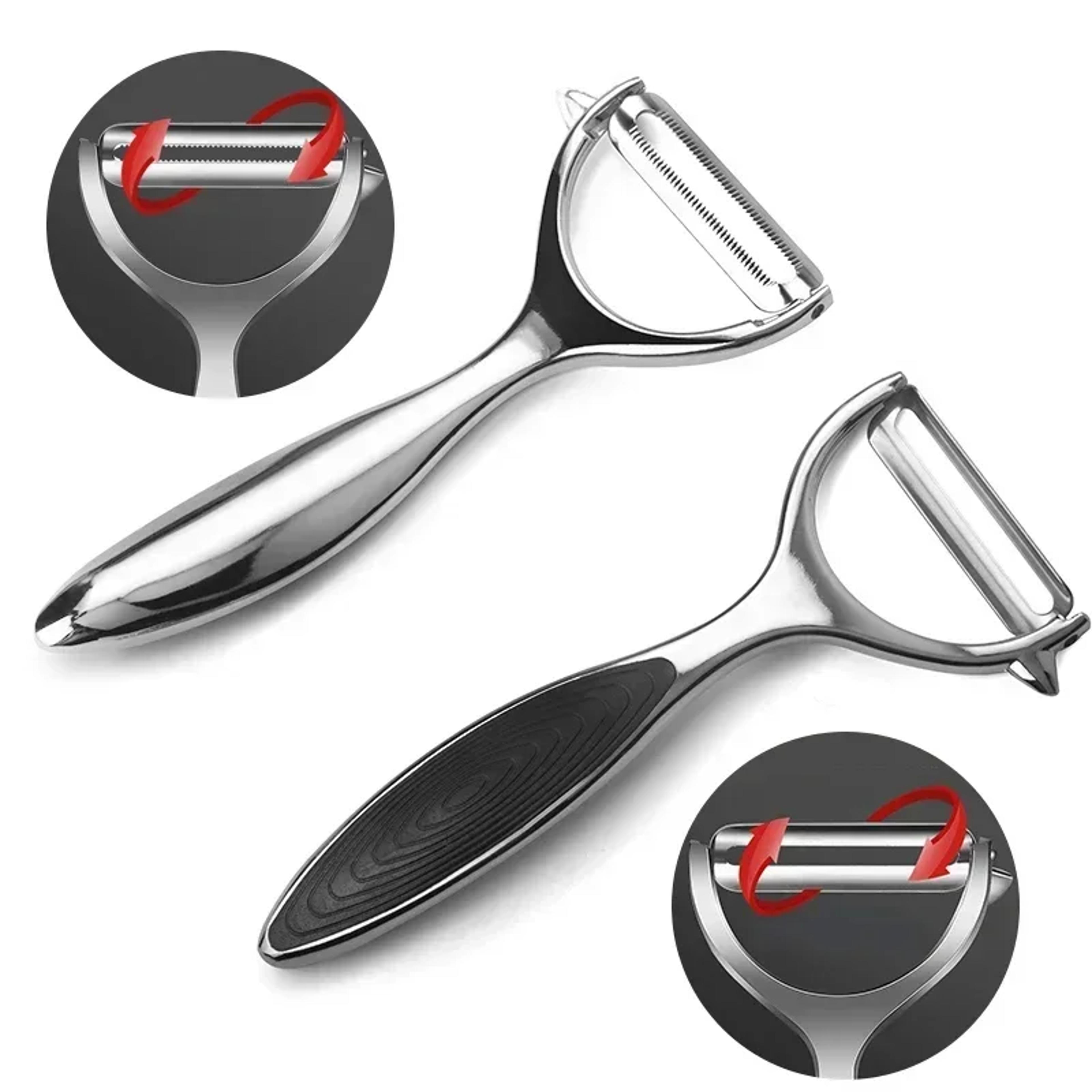 premium stainless steel y peeler for fruits & vegetables with swivel blade