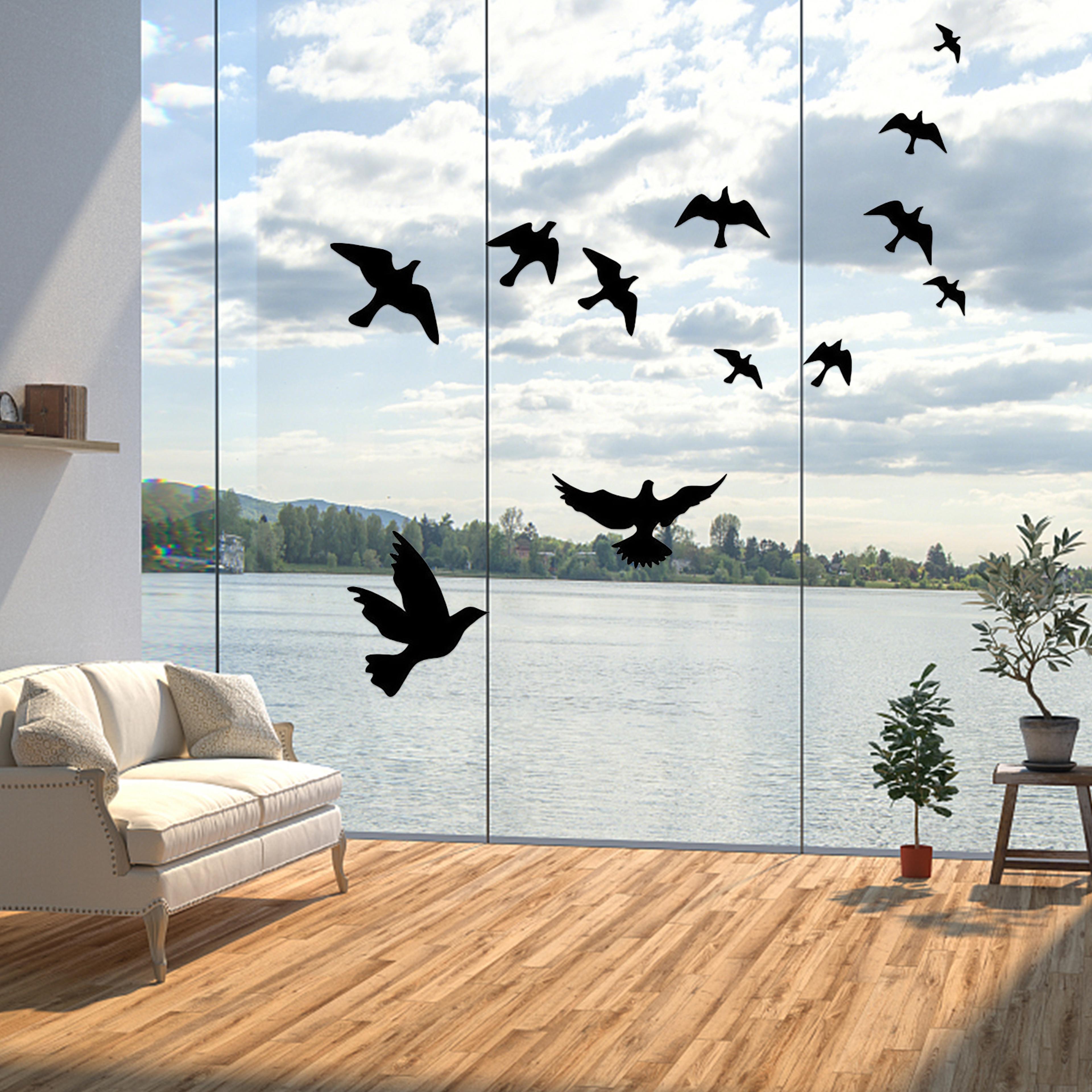 window alert bird window stickers anti collision decals for glass doors and windows