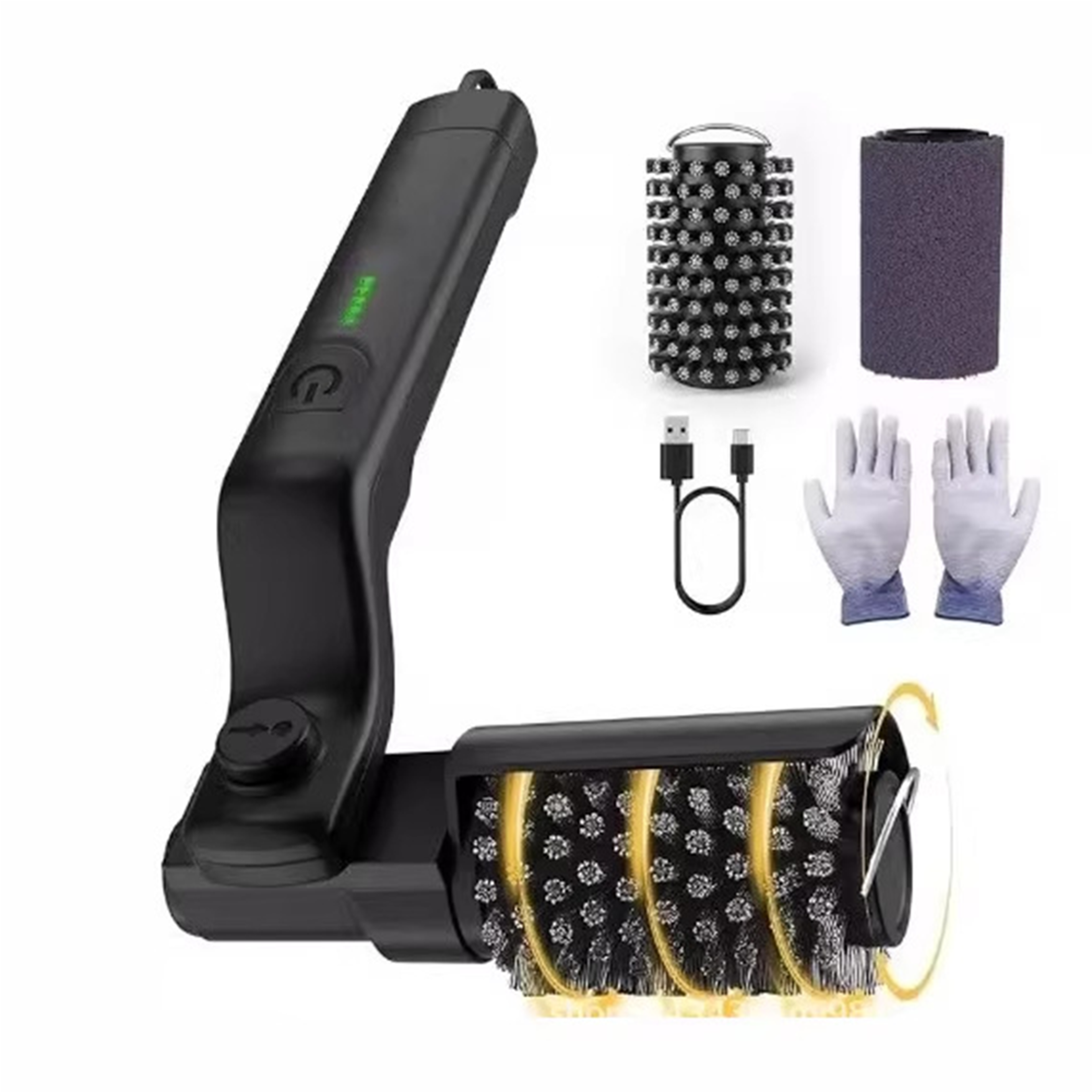 cordless electric grill brush with speed power and adjustable head rechargeable bbq grill cleaner