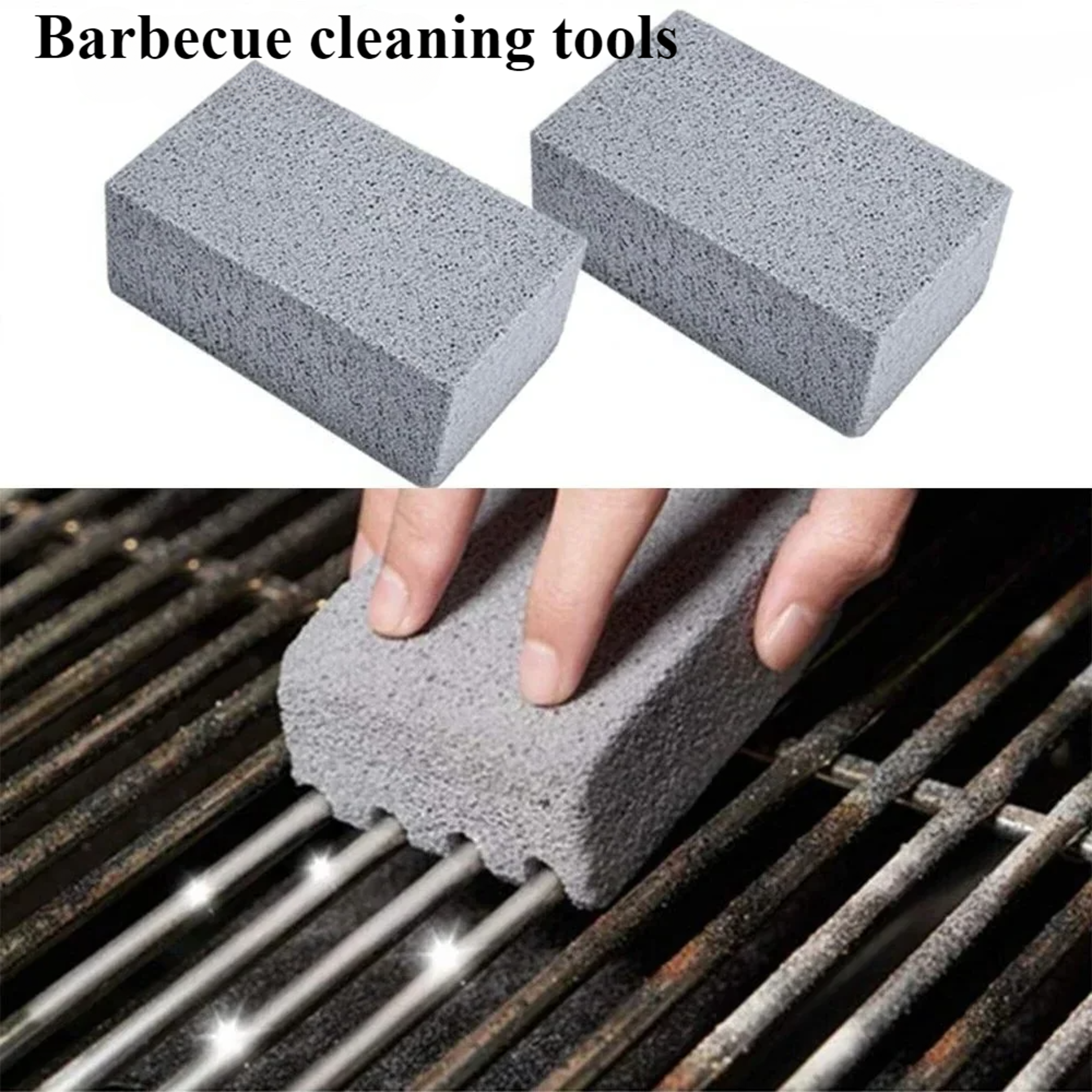 bbq grill cleaning brick pumice stone grill cleaner for grates, griddles & bbq racks