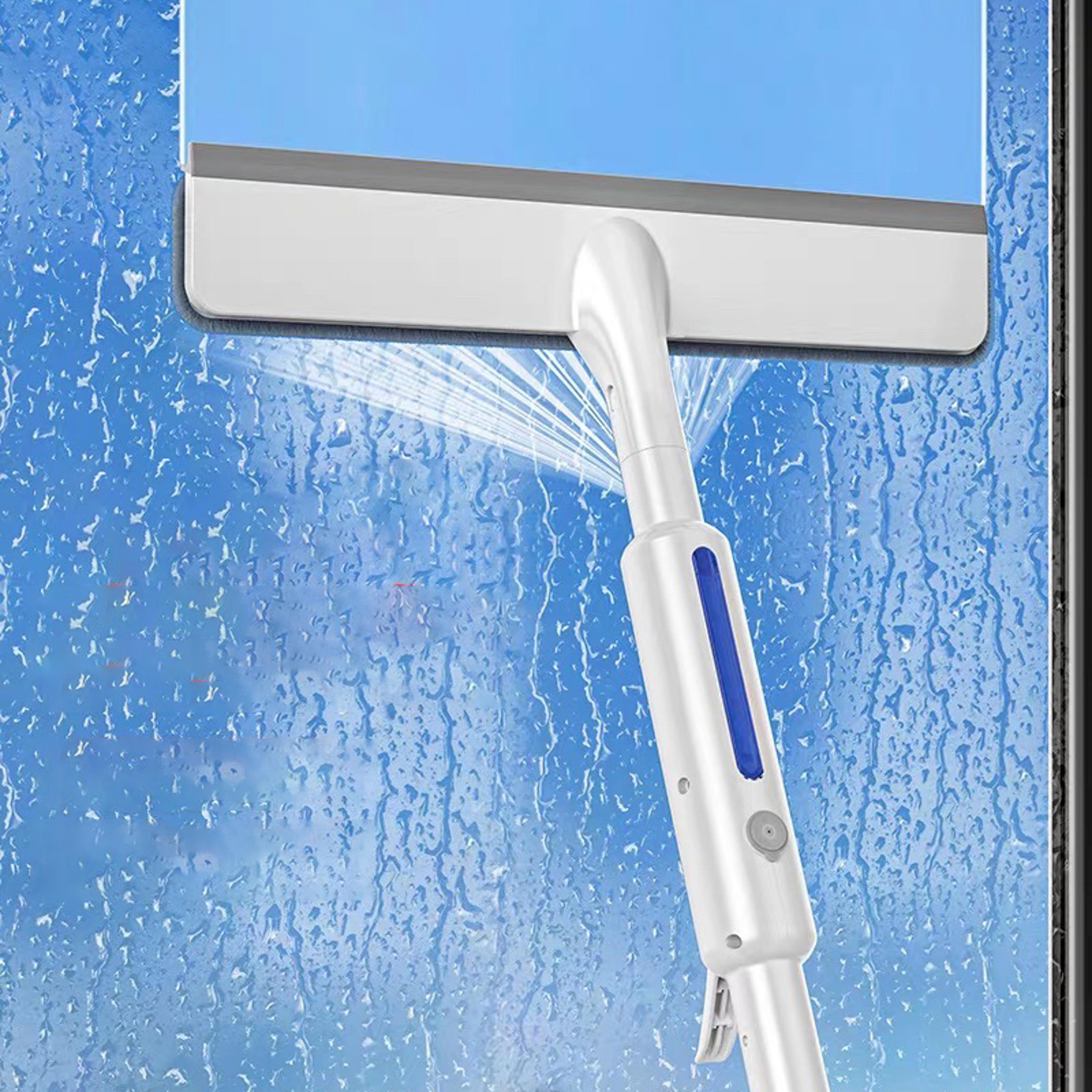 window cleaning kit with spray bottle & glass squeegee for streak free windows