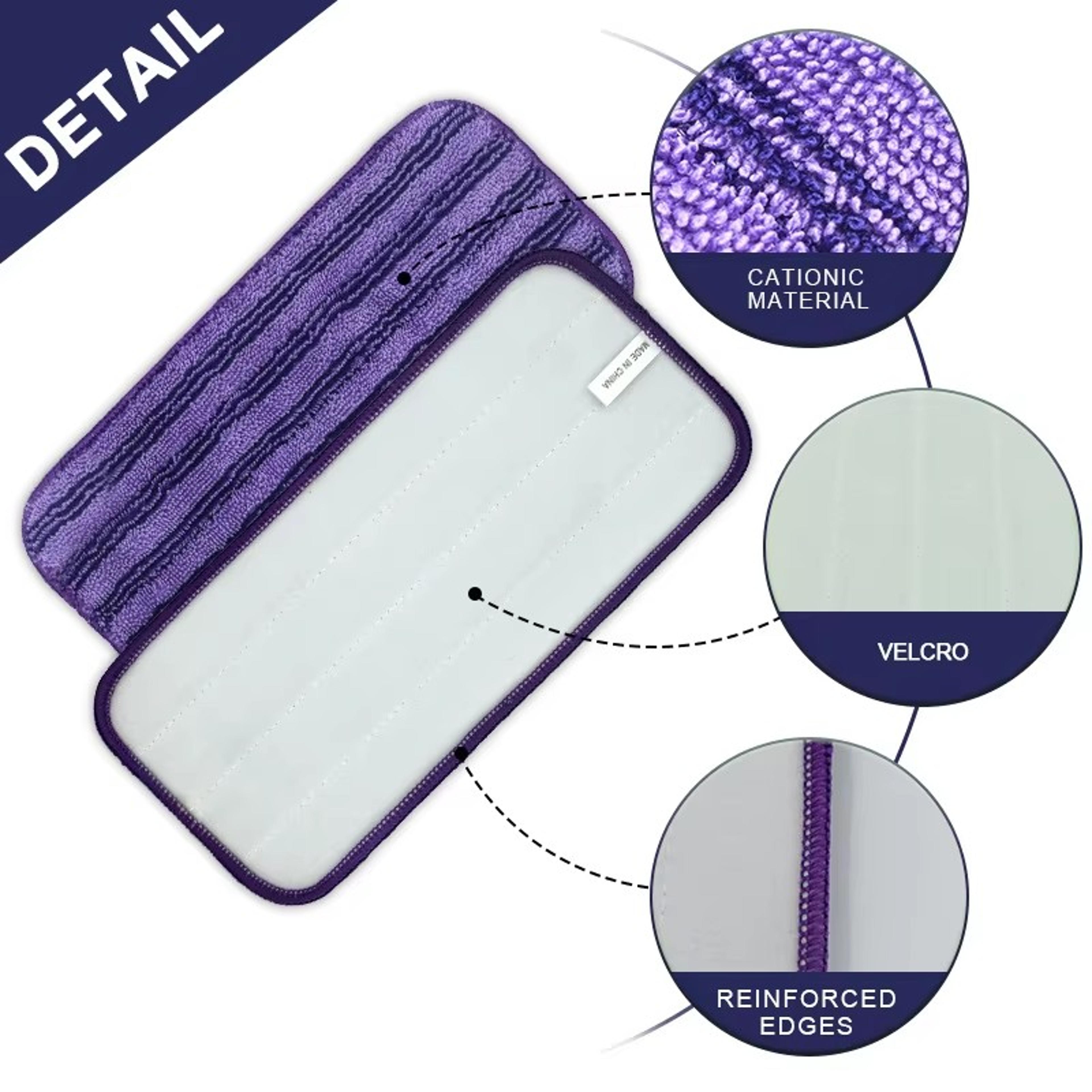 reusable microfiber mop pads for swiffer wetjet compatible washable floor cleaning pads