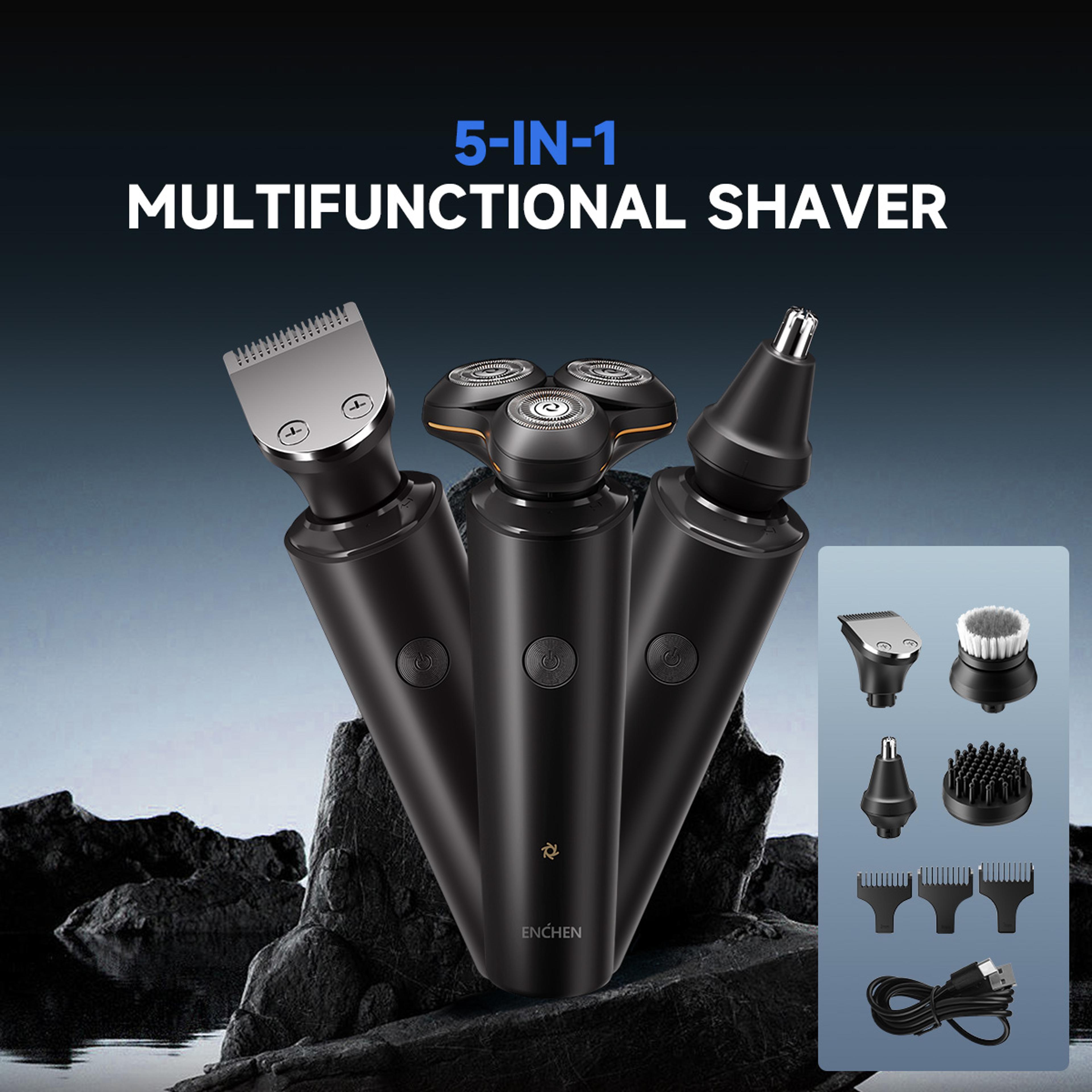 enchen x8s electric shaver & beard trimmer waterproof rechargeable grooming kit
