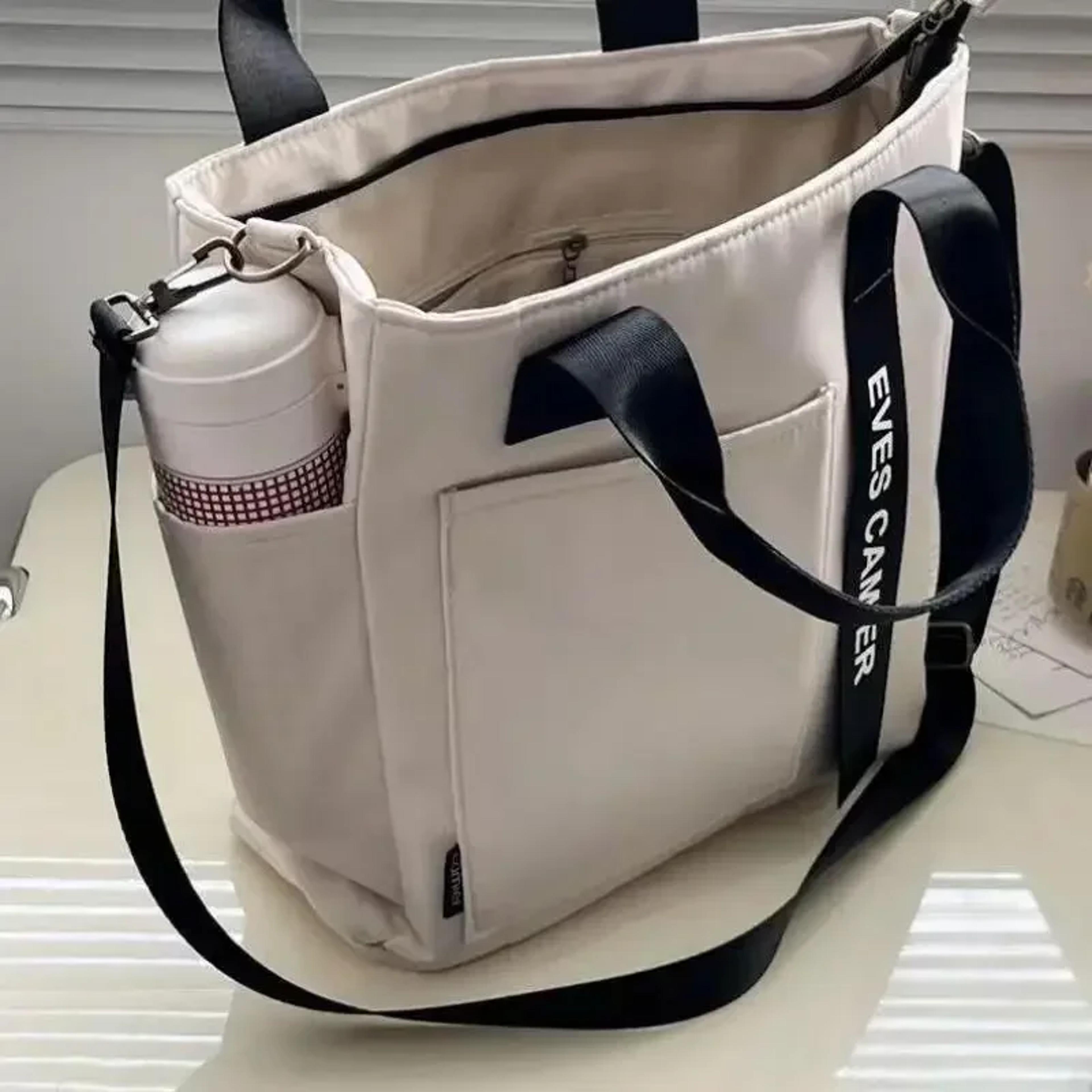 large capacity waterproof tote bag for women casual nylon shoulder messenger handbag