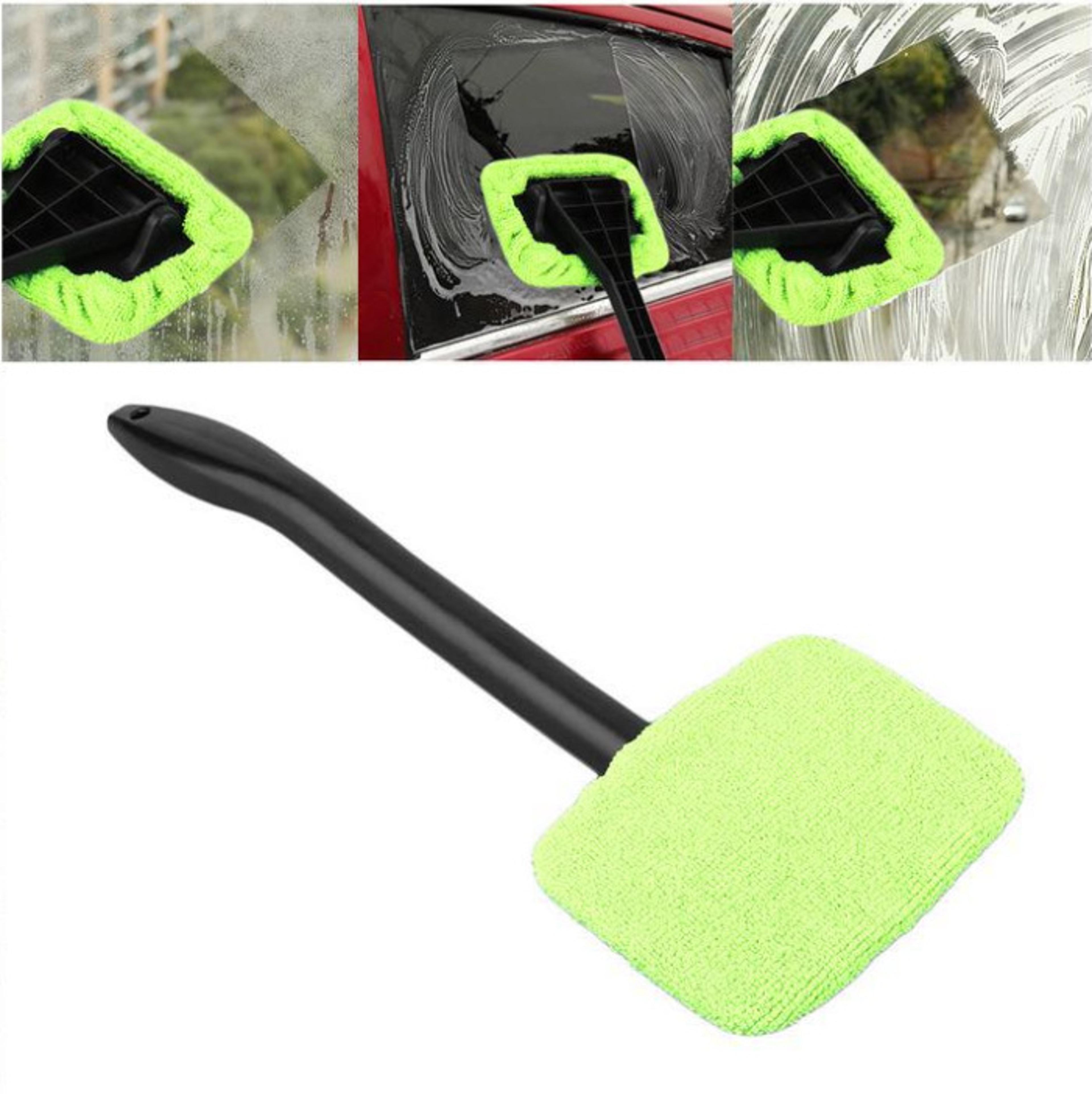 detachable car wash brush with long handle microfiber windshield cleaning tool