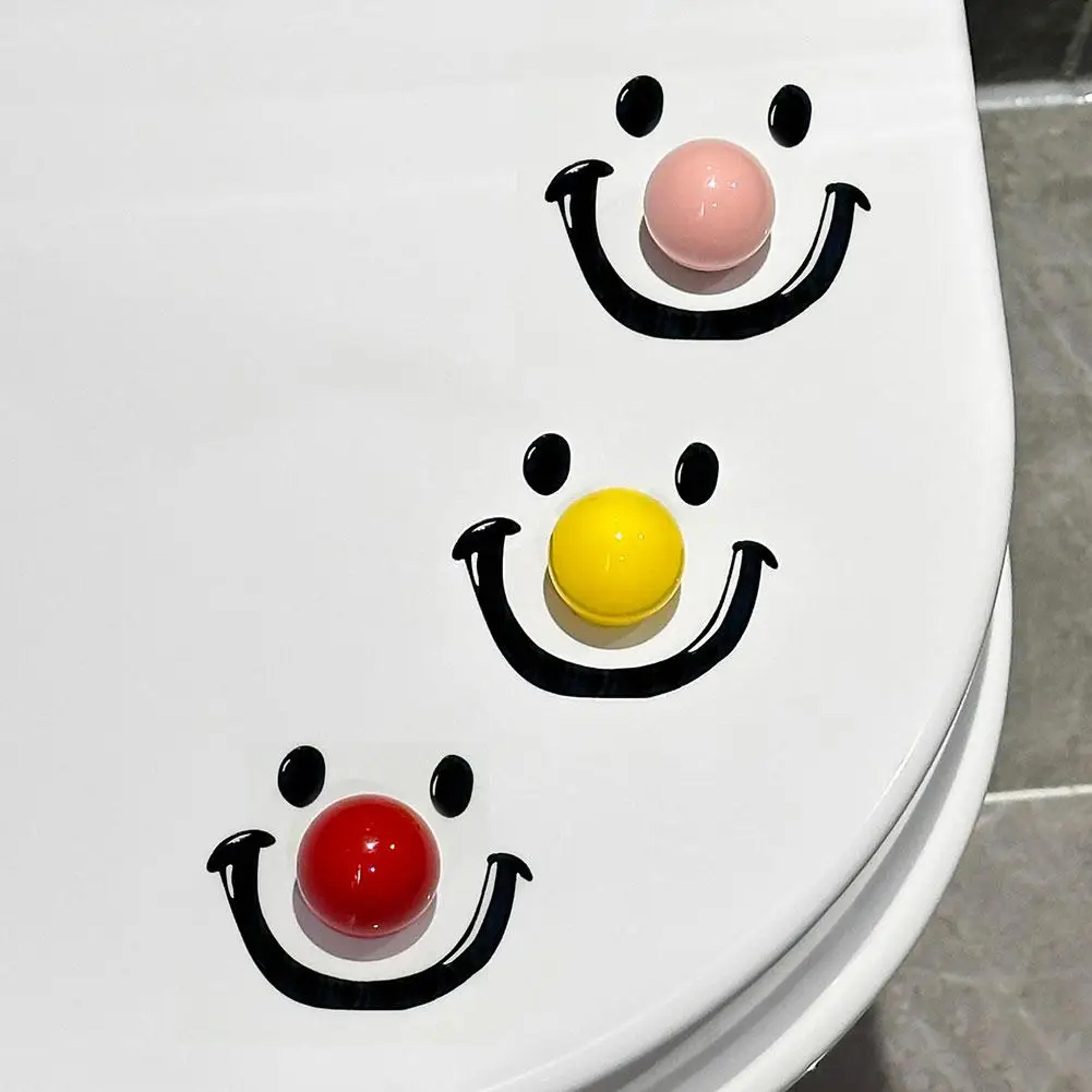 smile face toilet lid lifter hands free toilet seat handle for hygienic bathroom use