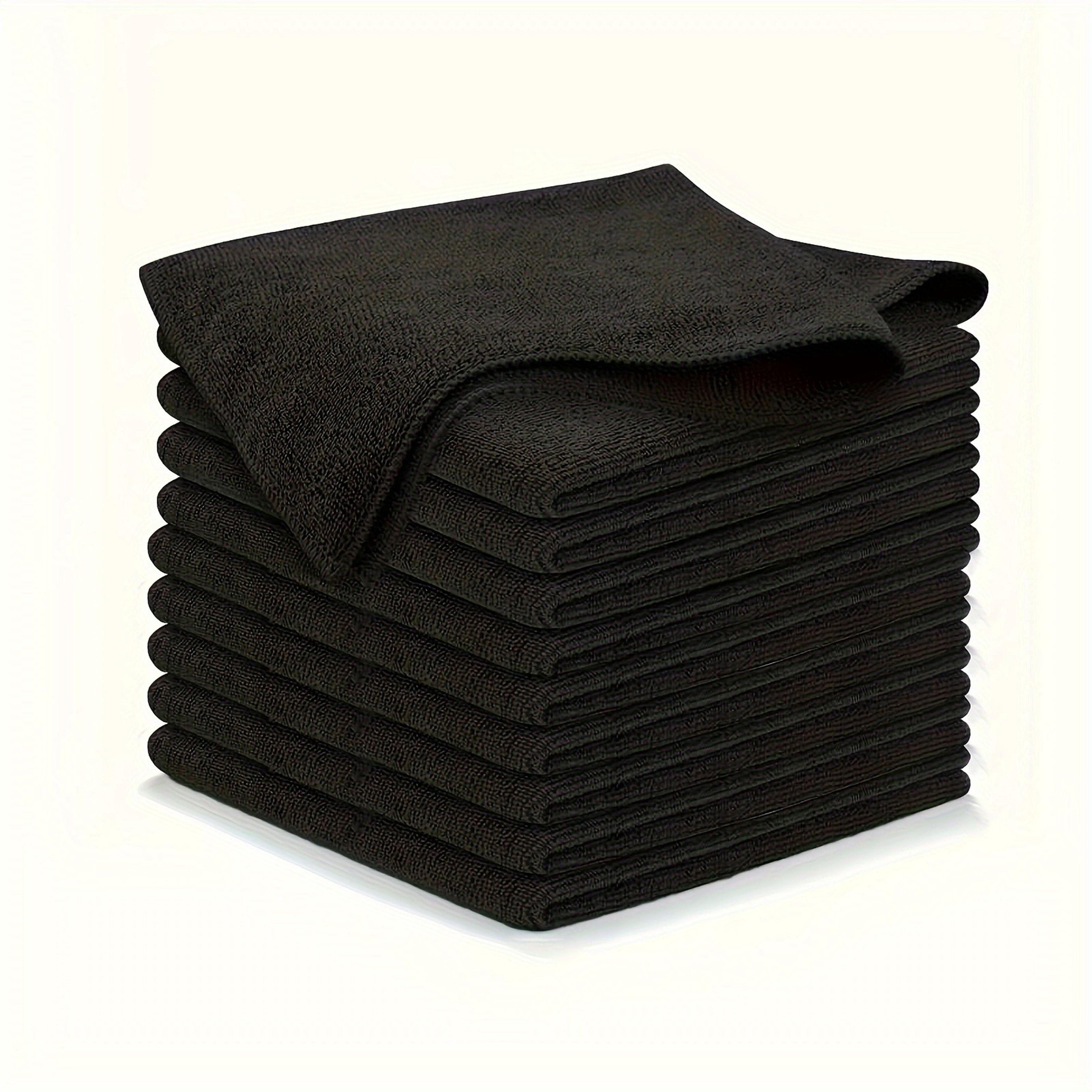 microfiber cleaning cloth set for kitchen, bathroom & car streak free reusable cleaning towels