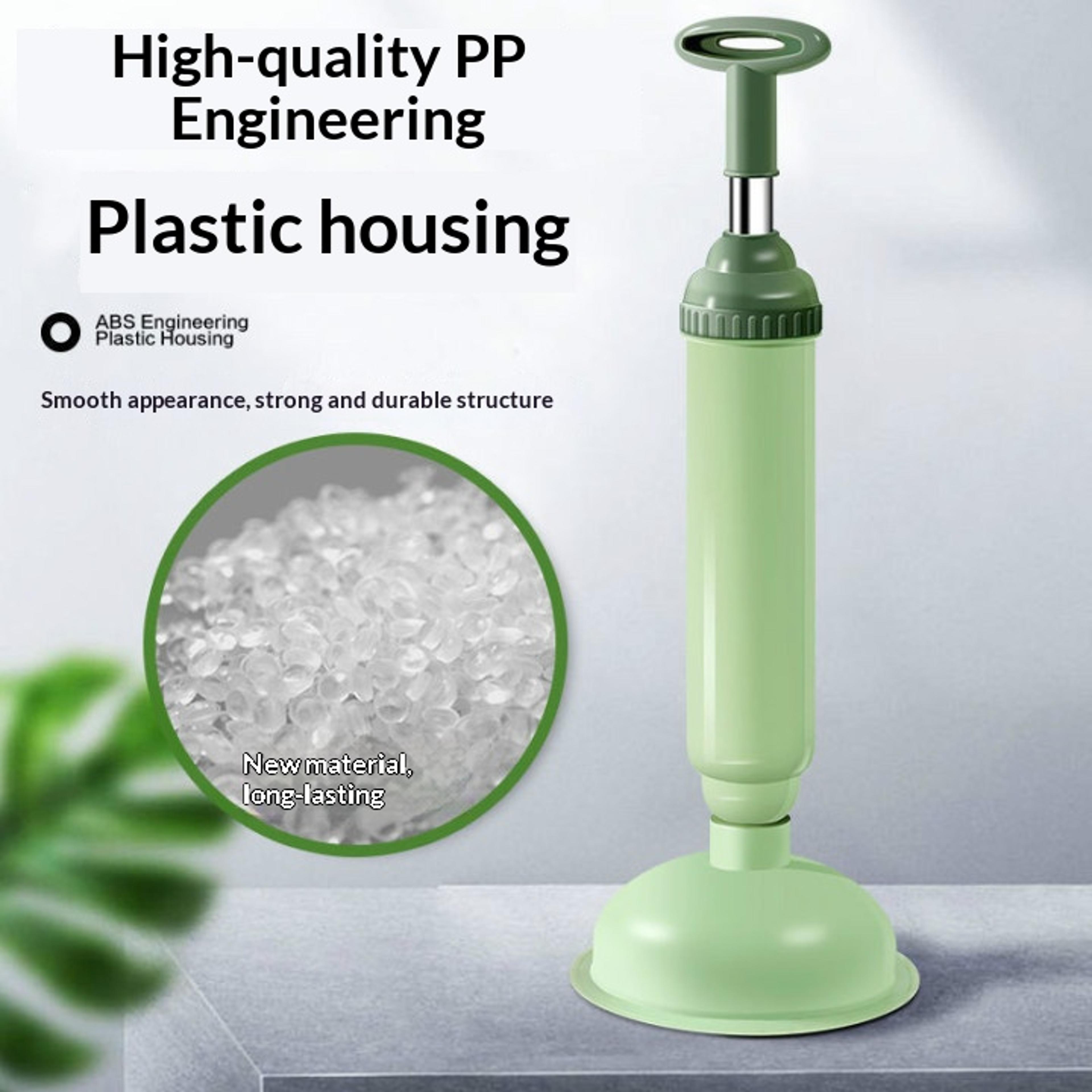 high pressure toilet plunger drain clog remover for toilets, sinks & bathroom pipes