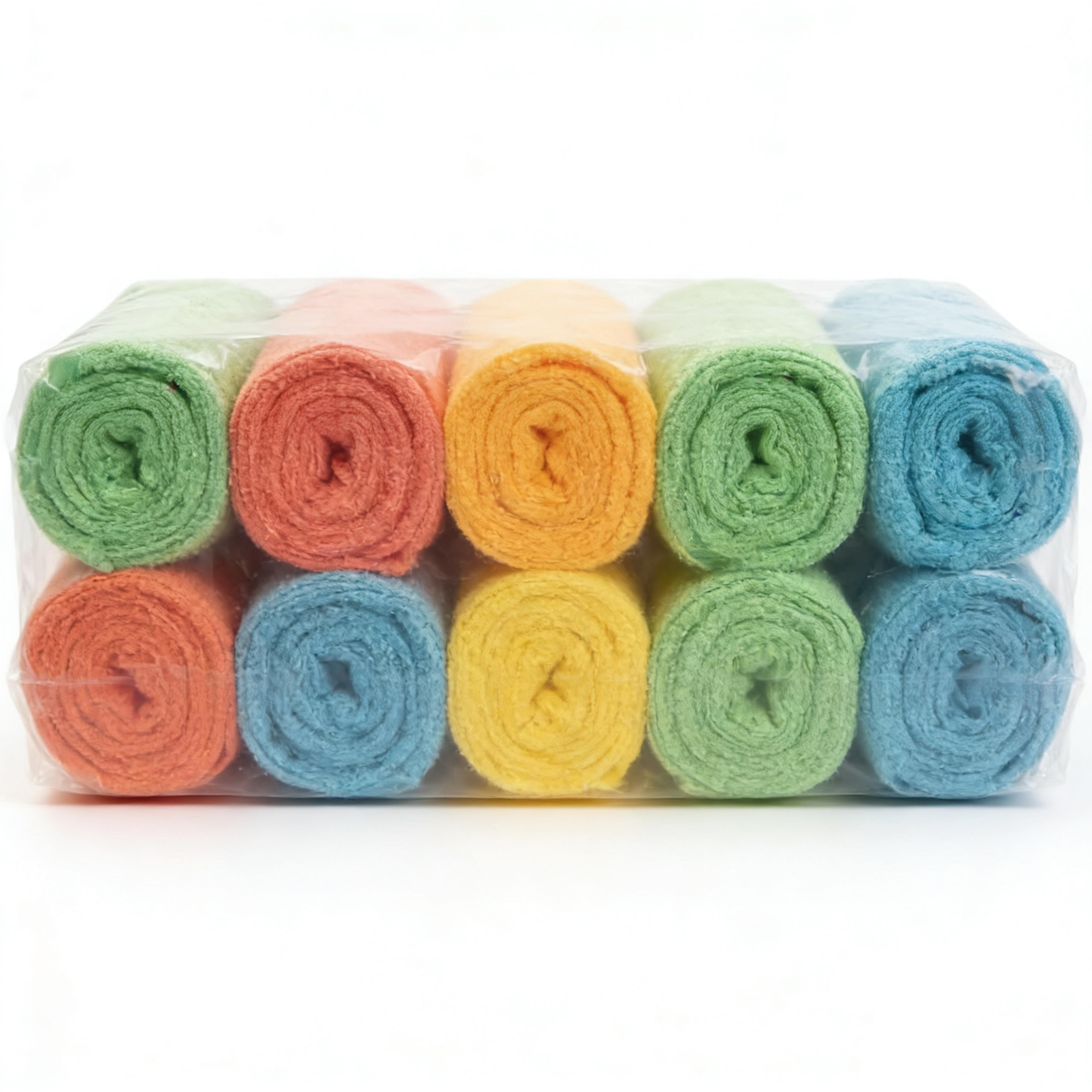 pack microfiber cleaning cloths lint free reusable absorbent towels for kitchen, car, glass & home