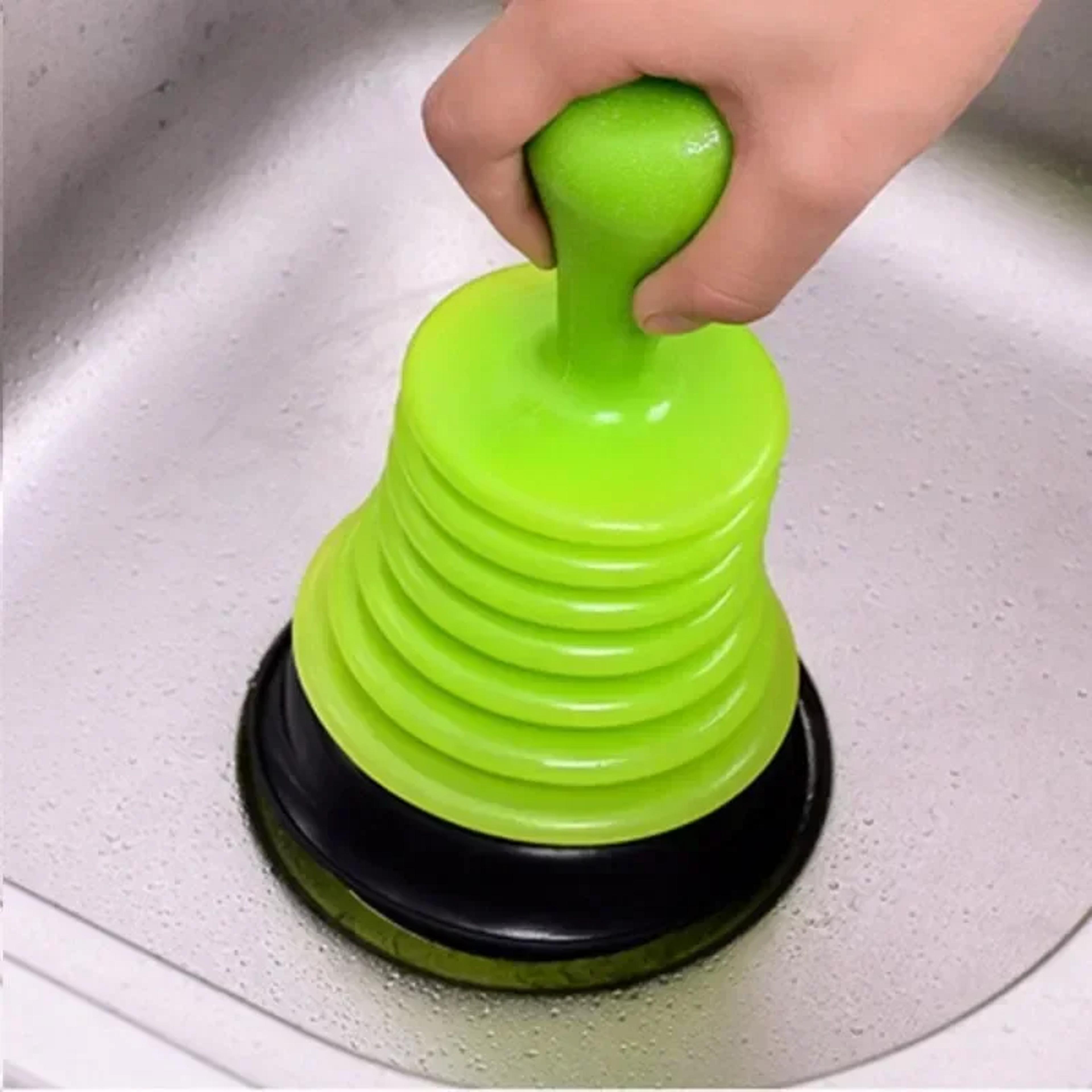heavy duty toilet plunger and drain unclogger for sink, bathroom & kitchen clogs