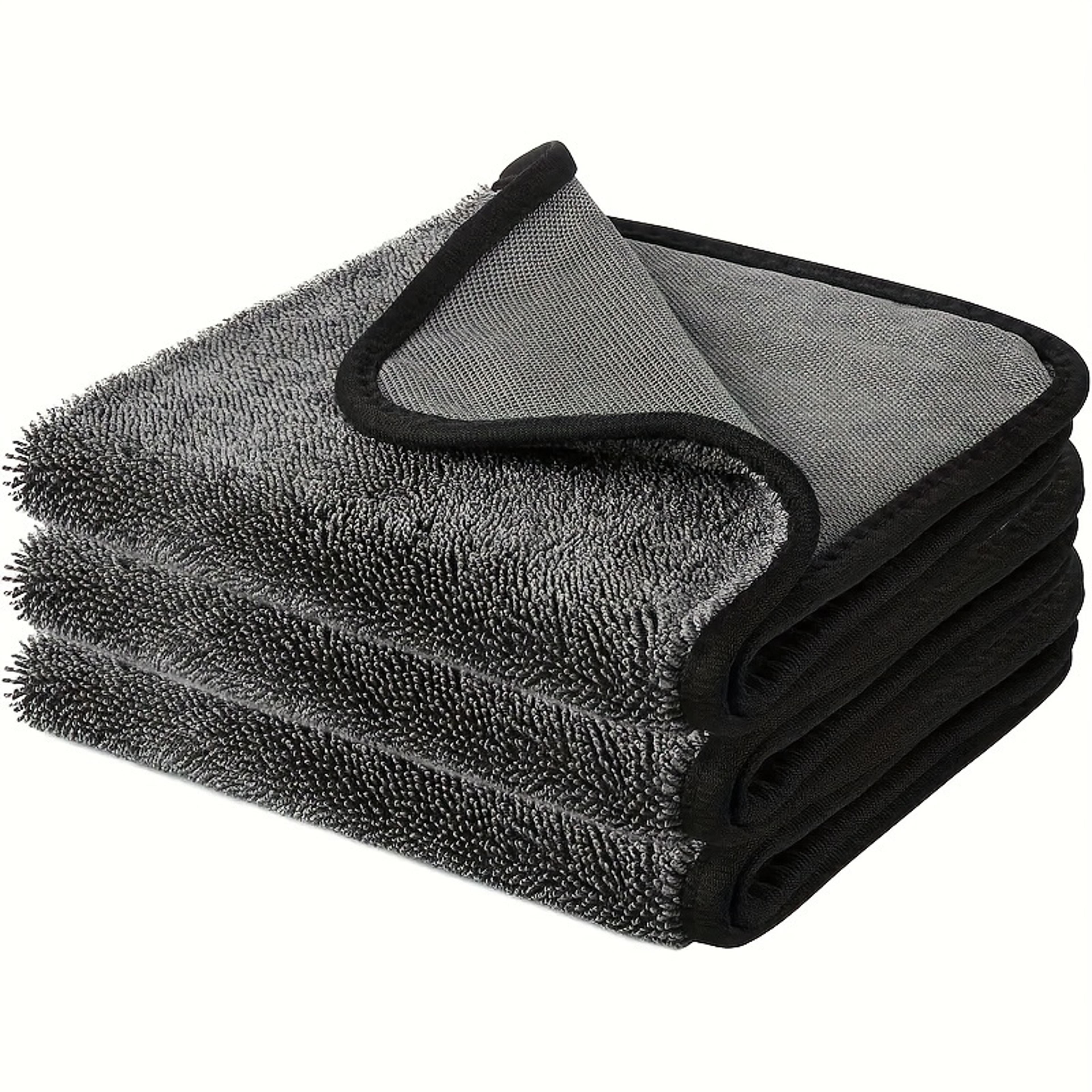 microfiber cleaning cloth set for streak free glass, mirrors & multi surface cleaning