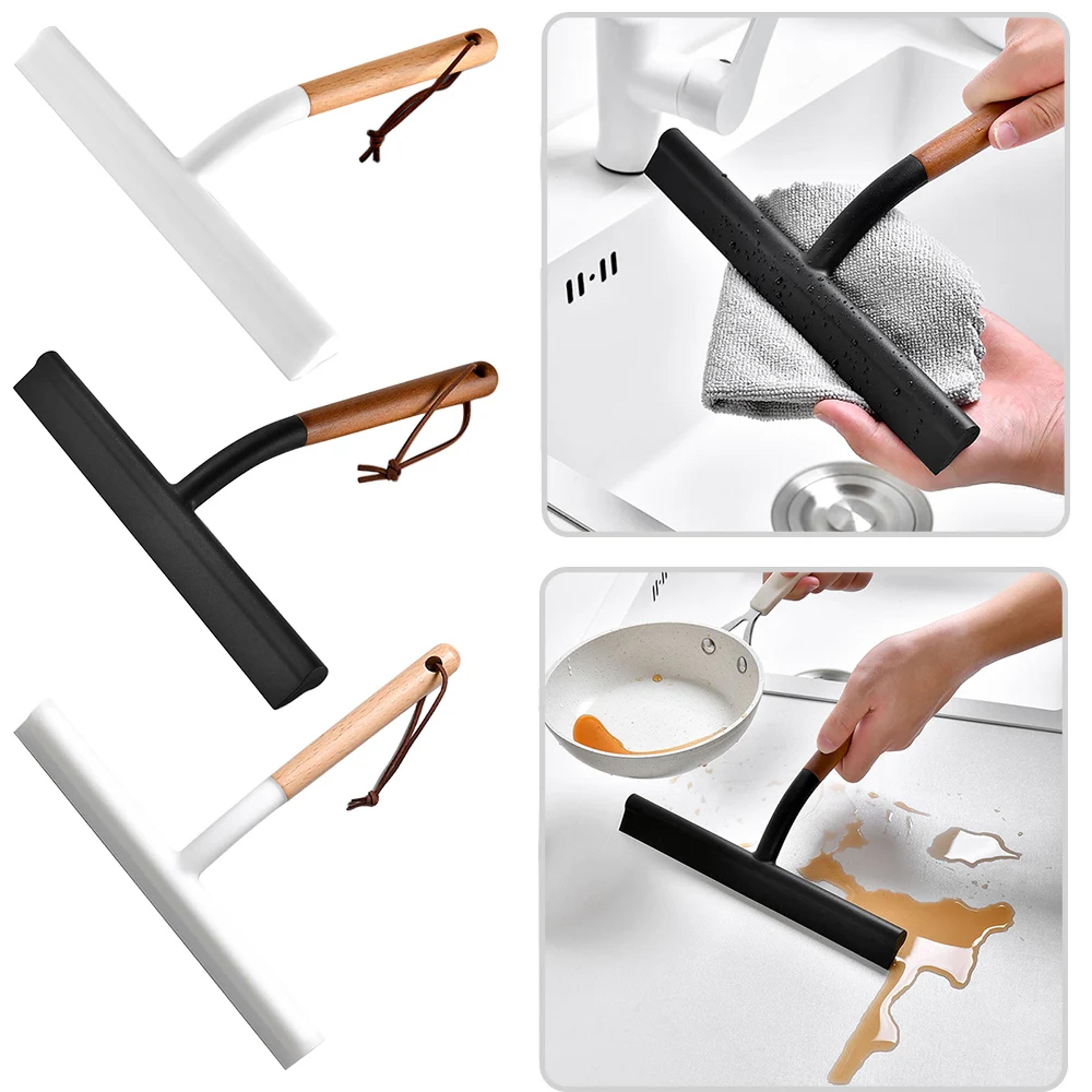 soft silicone squeegee water wiper for kitchen sink, windows & mirrors