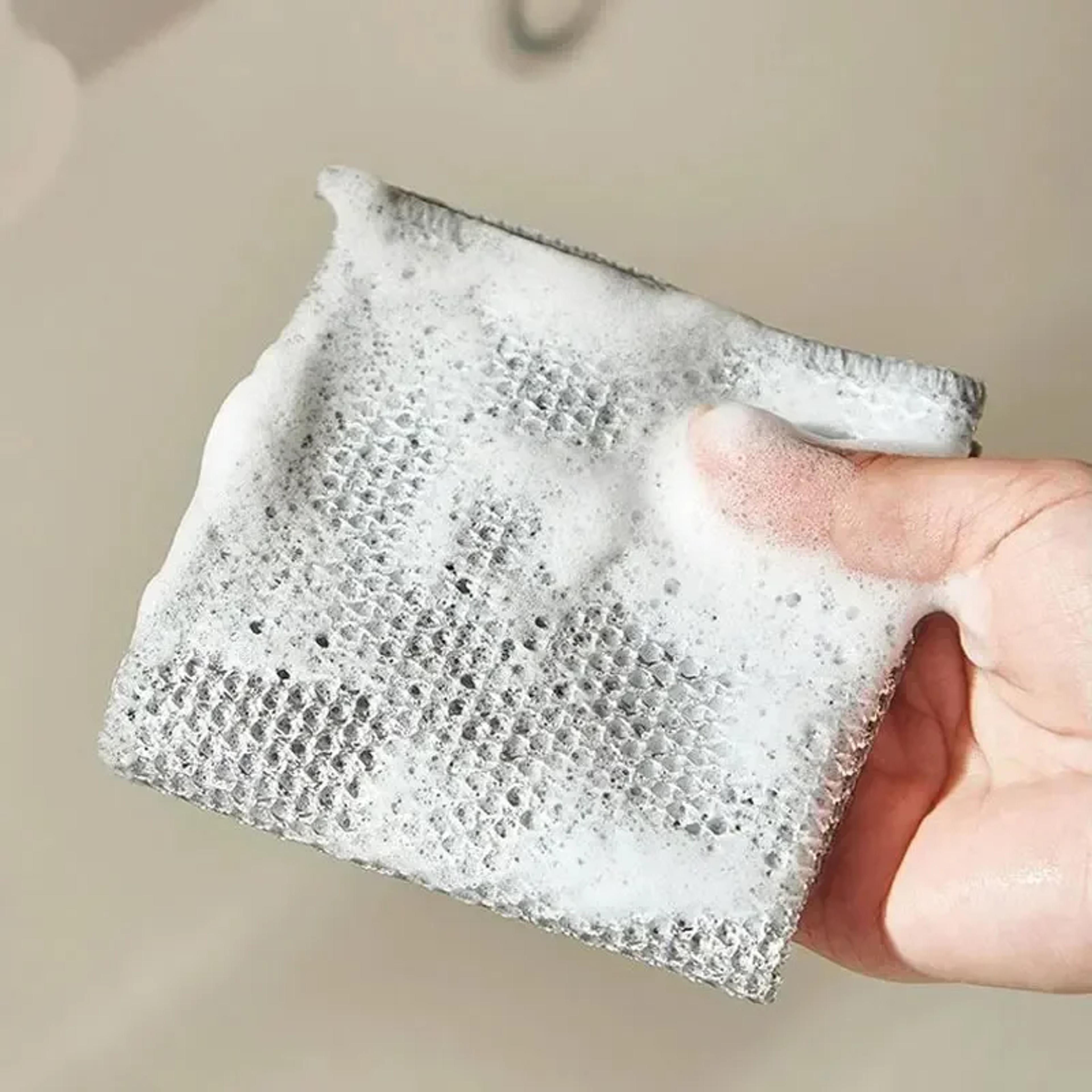 wire dishcloth non scratch steel wire cleaning cloth reusable kitchen scrubber