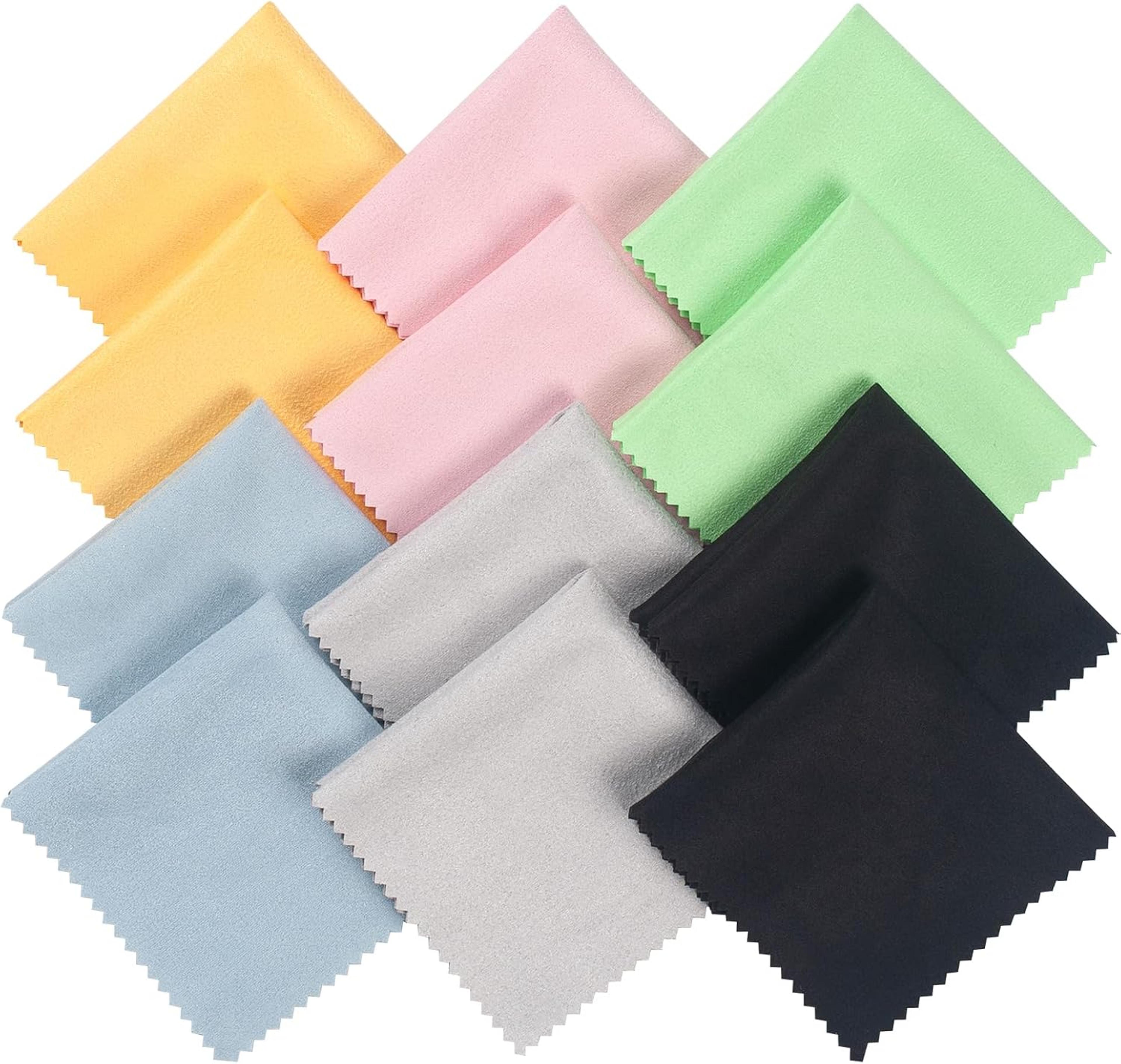 microfiber cleaning cloth for glasses, screens & camera lenses 15x18cm lint free wipes
