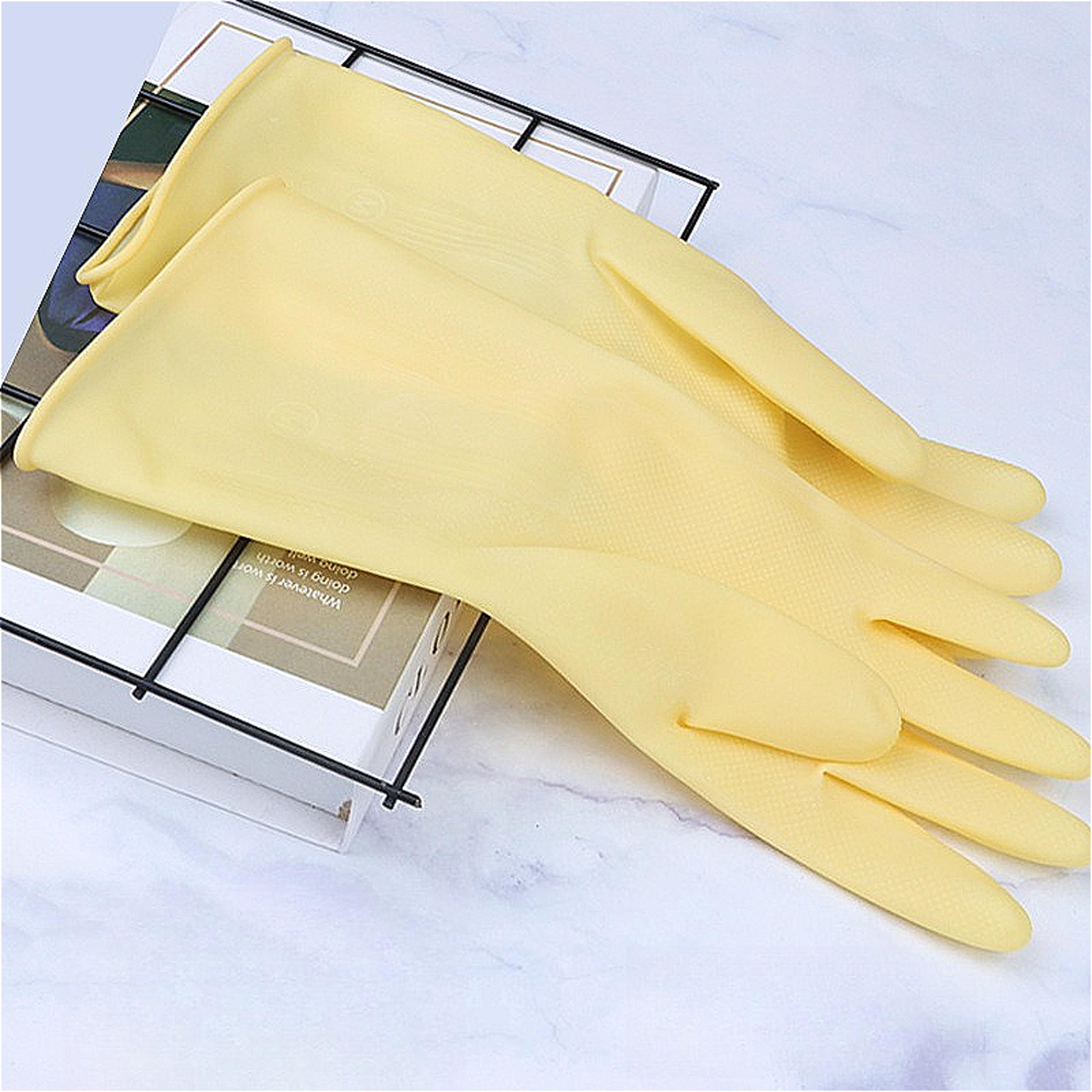 waterproof dishwashing gloves reusable latex kitchen & cleaning gloves for household chores