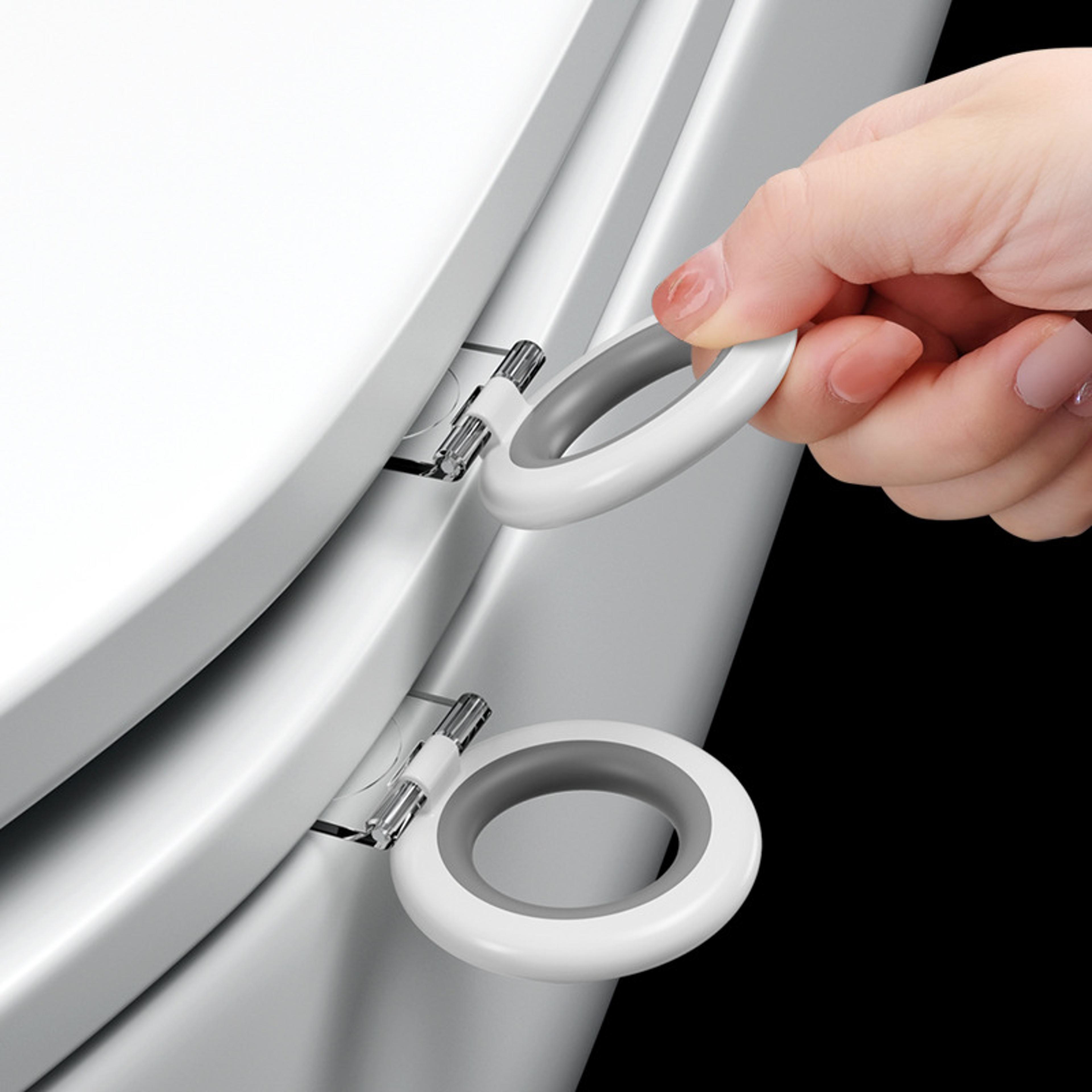 portable toilet seat lifter handle – touchless toilet lid handle for hygienic bathroom use