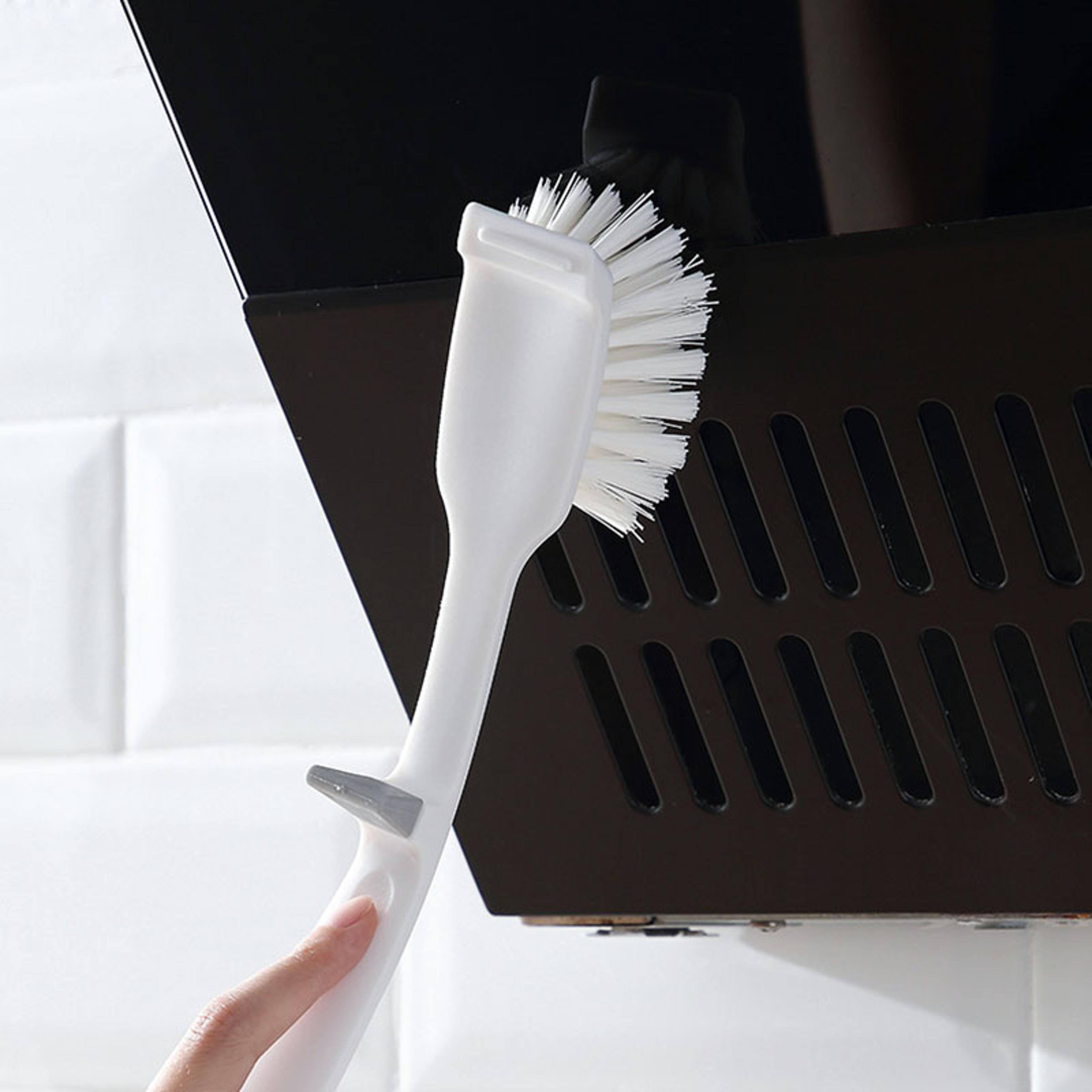 long handle dish cleaning brush for pots & pans non scratch kitchen scrub brush
