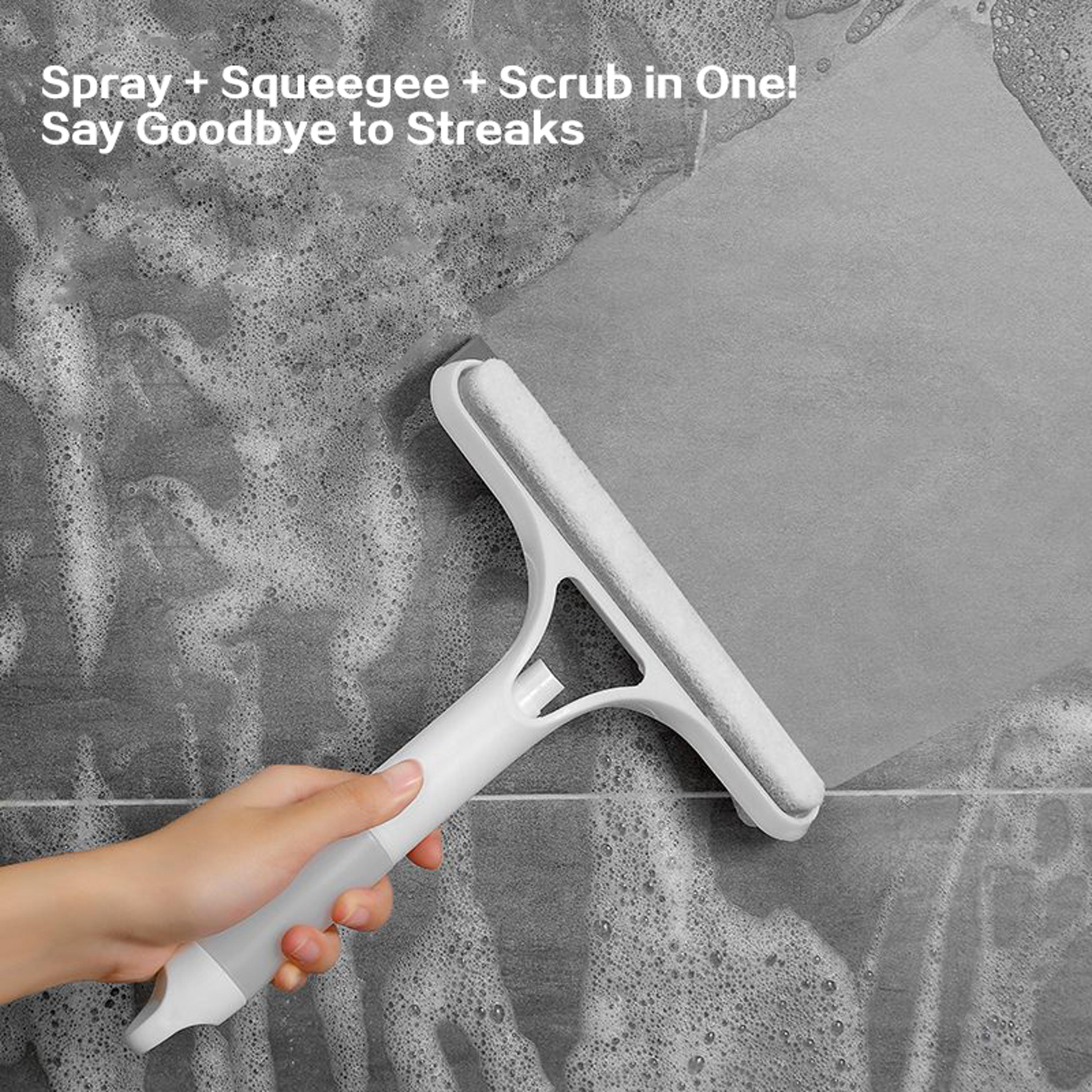 window cleaner with spray bottle glass cleaning tool and streak free window squeegee