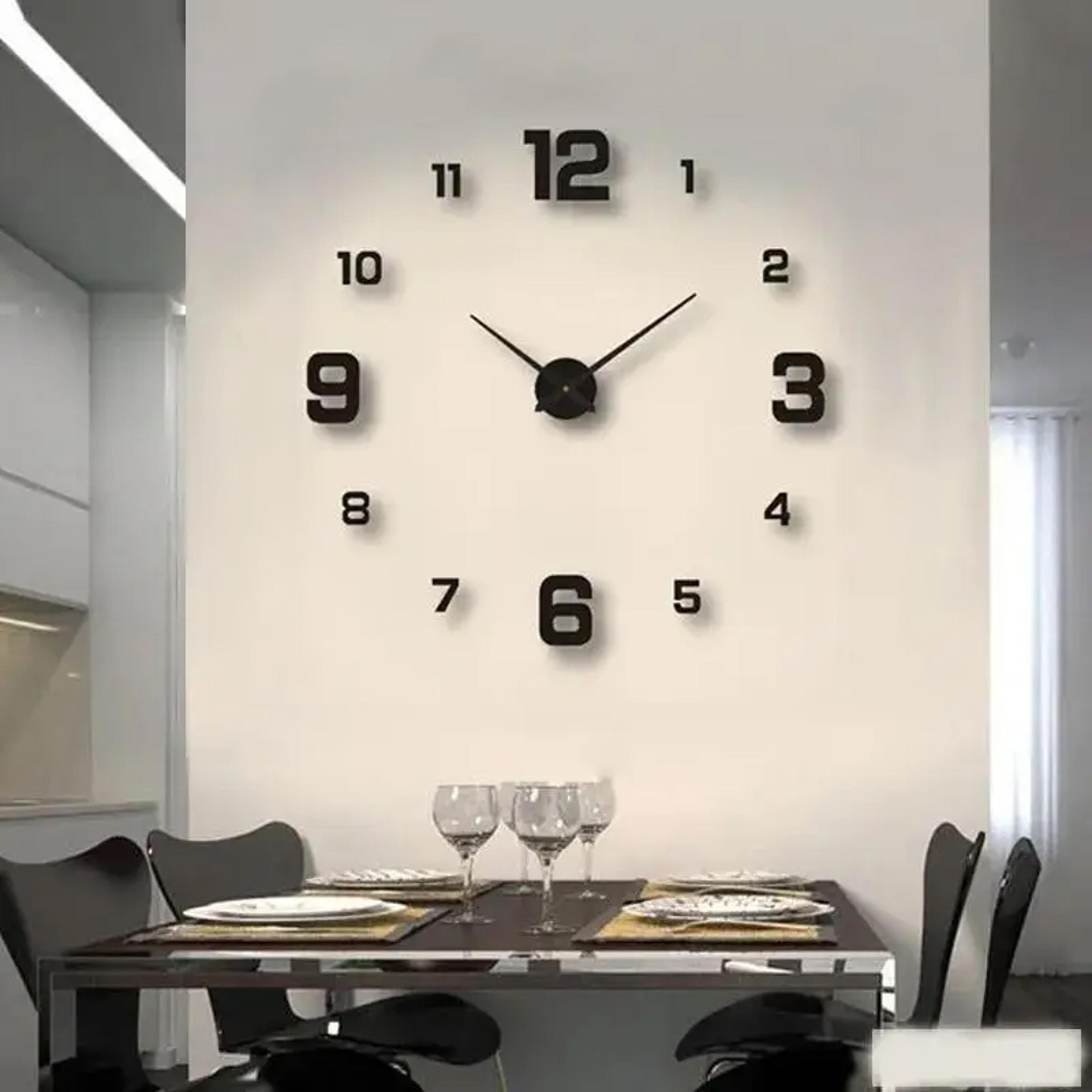 creative diy wall clock frameless silent wall clock for modern living room & office decor