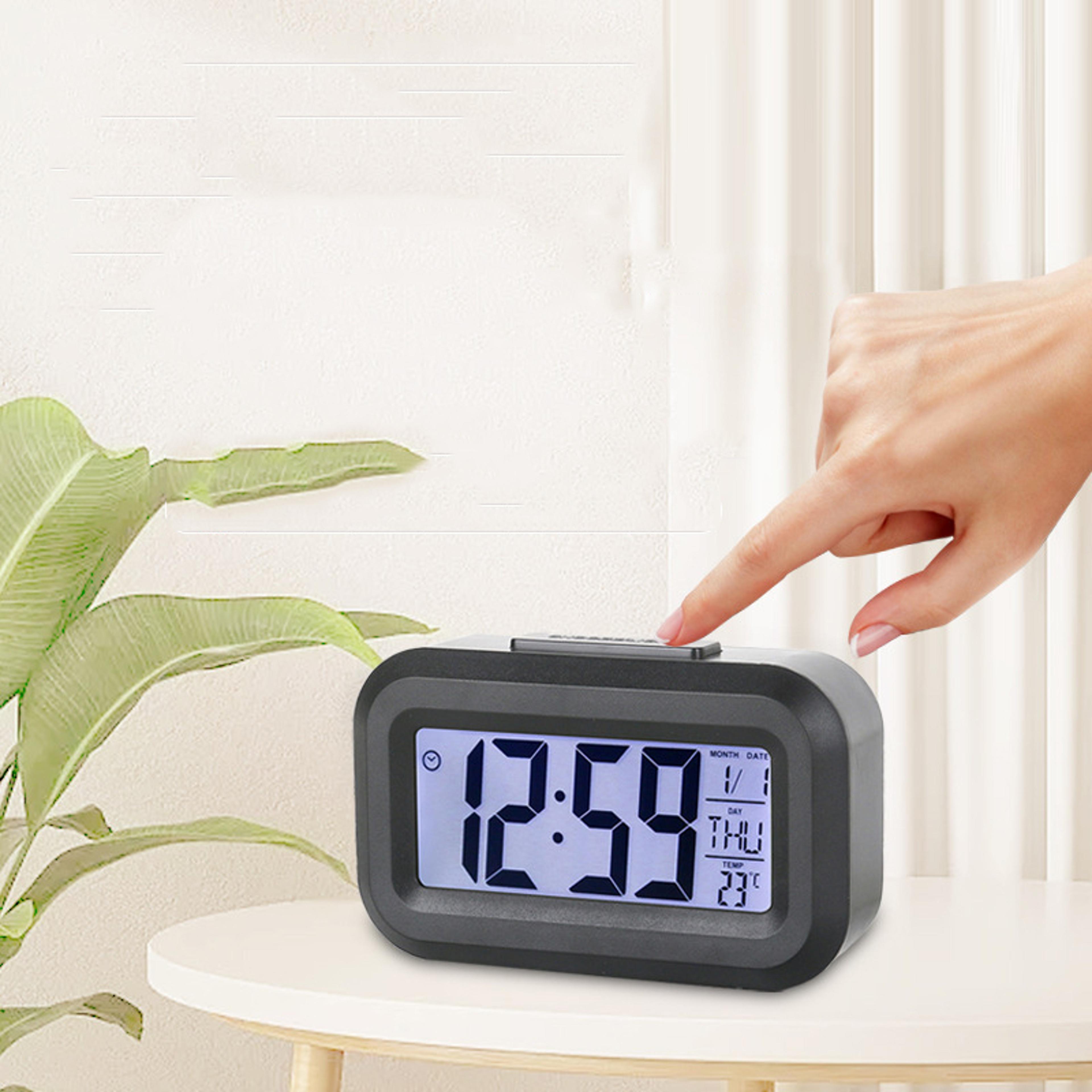 mini digital alarm clock with silent timer for kids students and bedside use