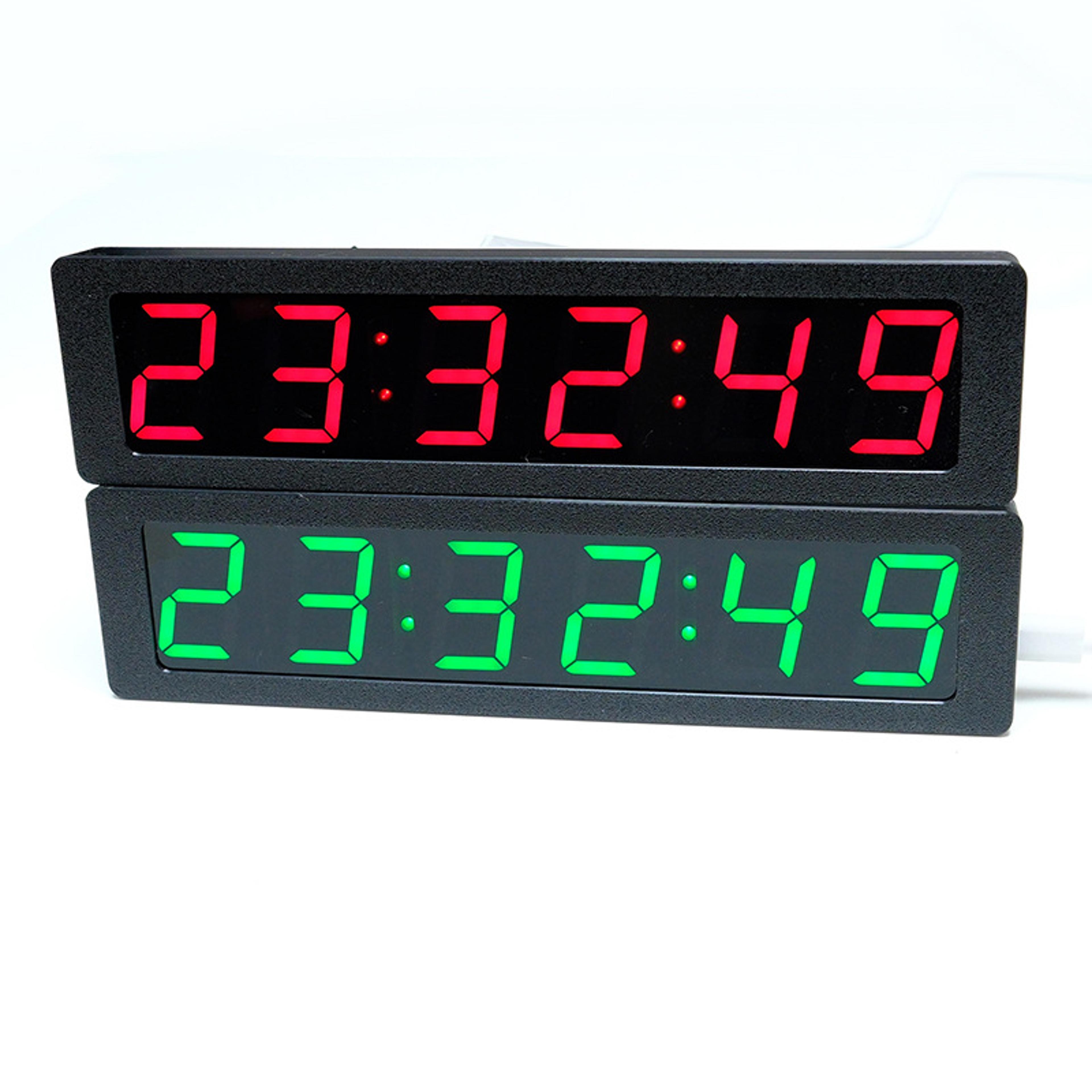 digital clock with led display, satellite auto sync, temperature & alarm usb clock