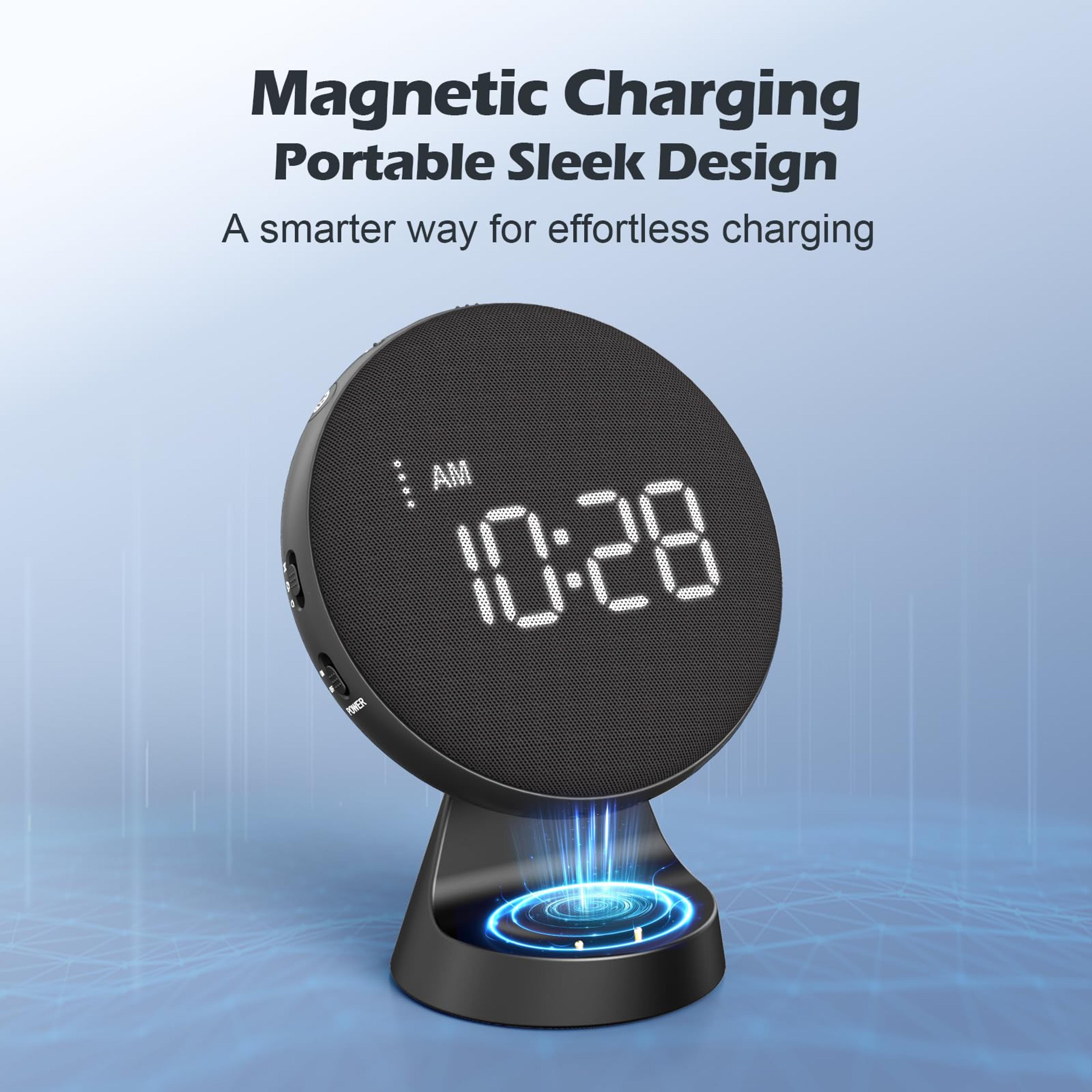 wireless vibrating alarm clock with bed shaker for heavy sleepers & hearing impaired