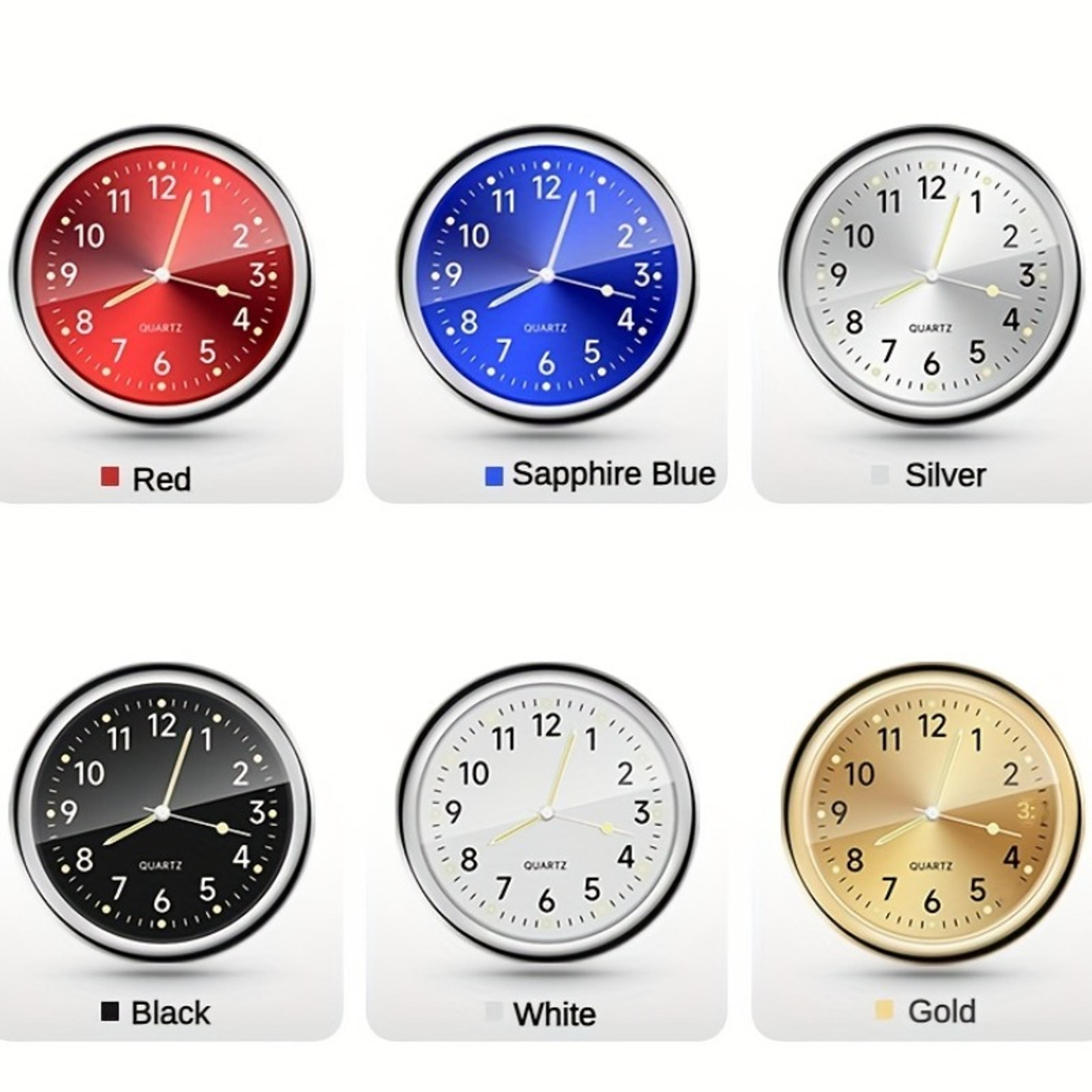 glow mini car dashboard clock luminous mini quartz clock for car interior decoration