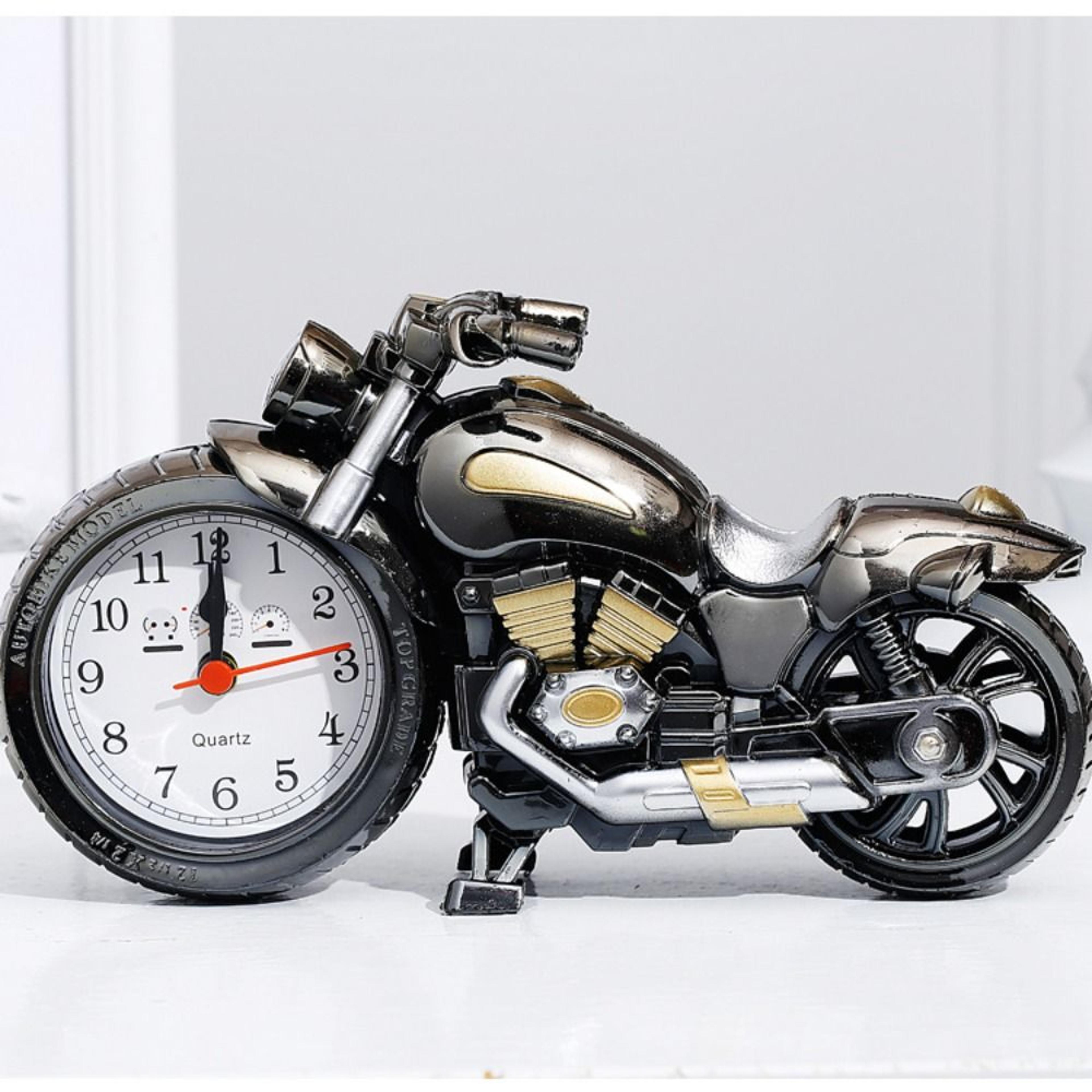 modern motorcycle alarm clock vintage motorcycle desk clock with quartz movement