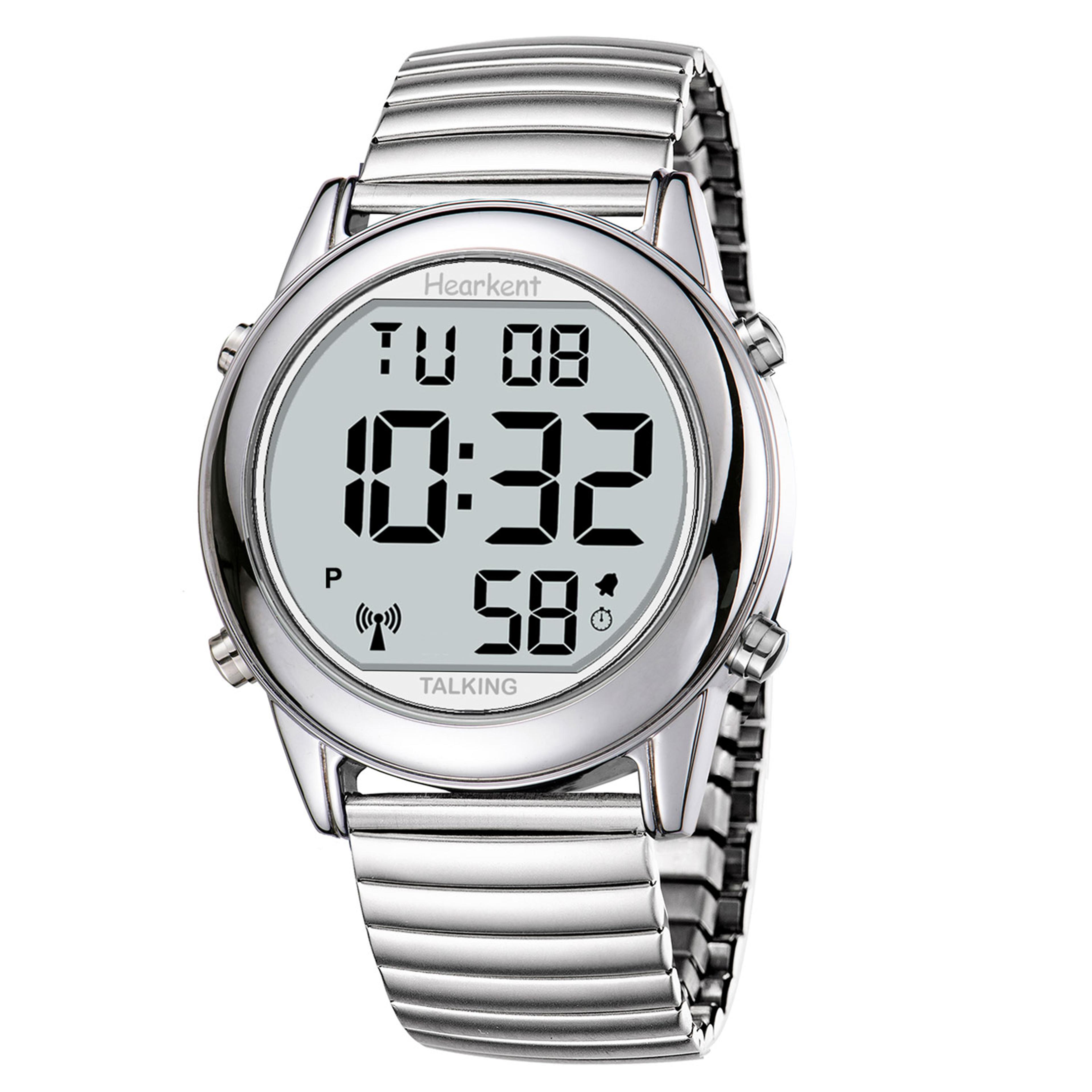 hearkent talking watch for blind atomic radio controlled watch for elderly with multi-language voice