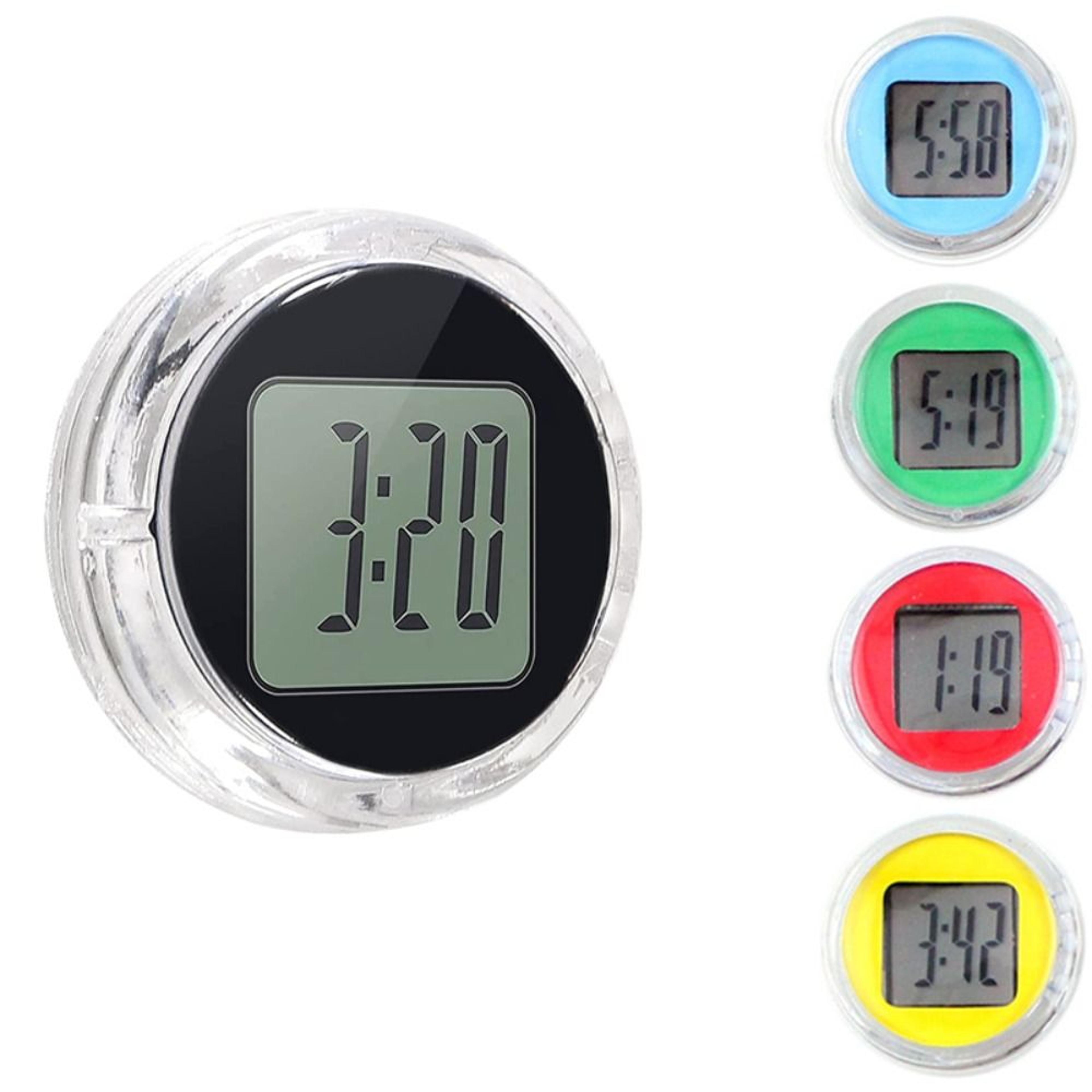 waterproof motorcycle clock mini digital dashboard clock for bikes, cars & scooters