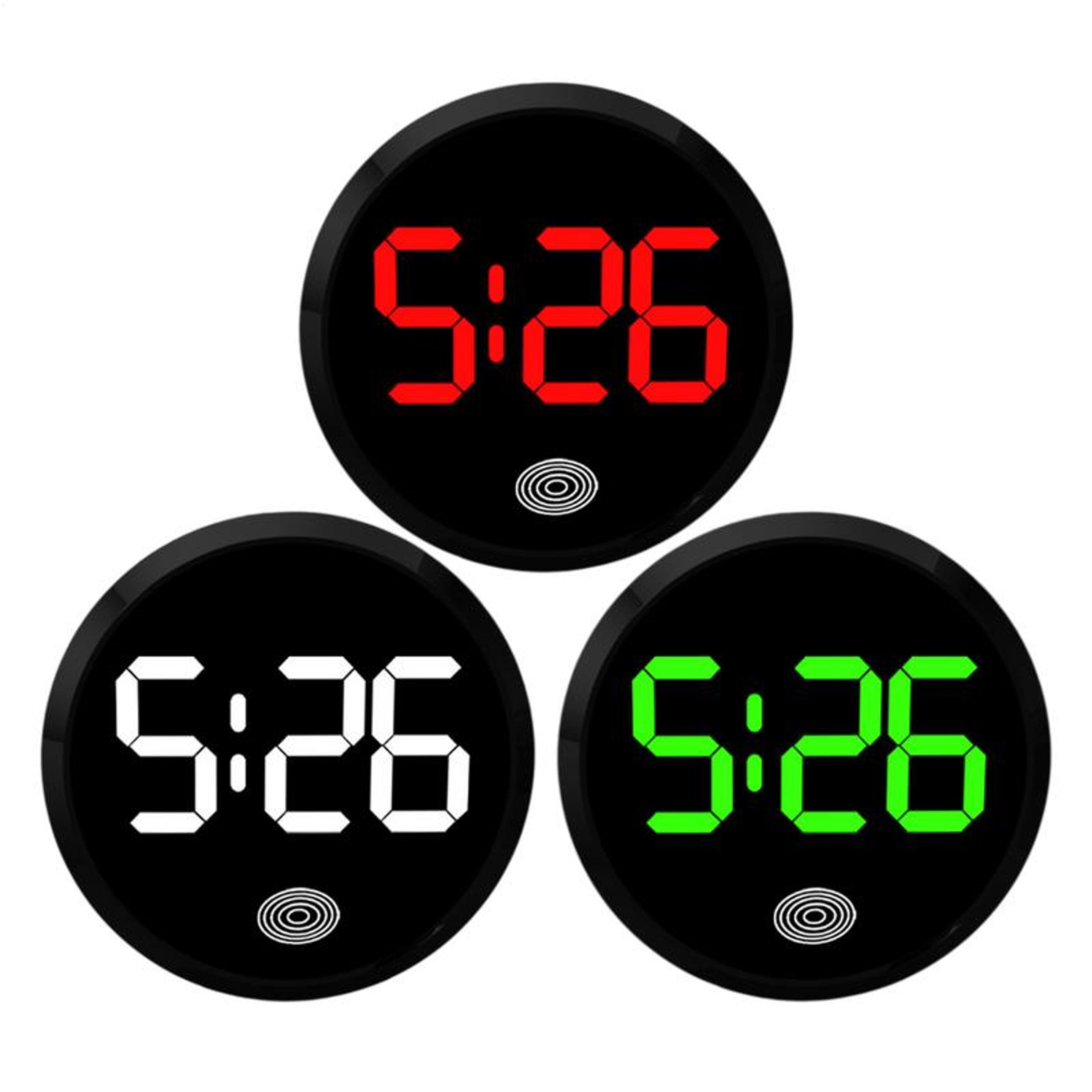 touch activated car dashboard clock led digital car vent clock waterproof auto time display
