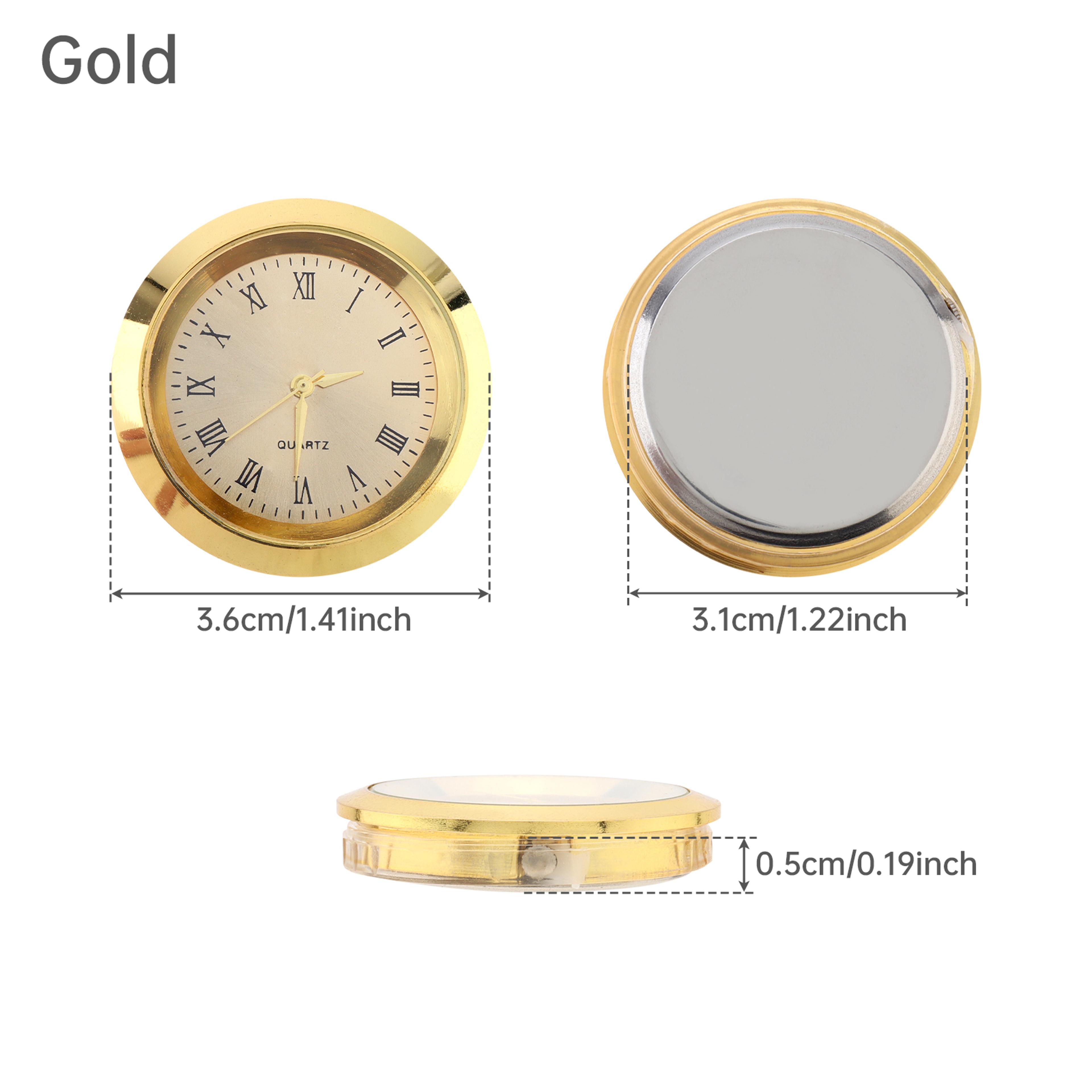 mini clock insert quartz clock with roman numerals for diy crafts & clock repairs