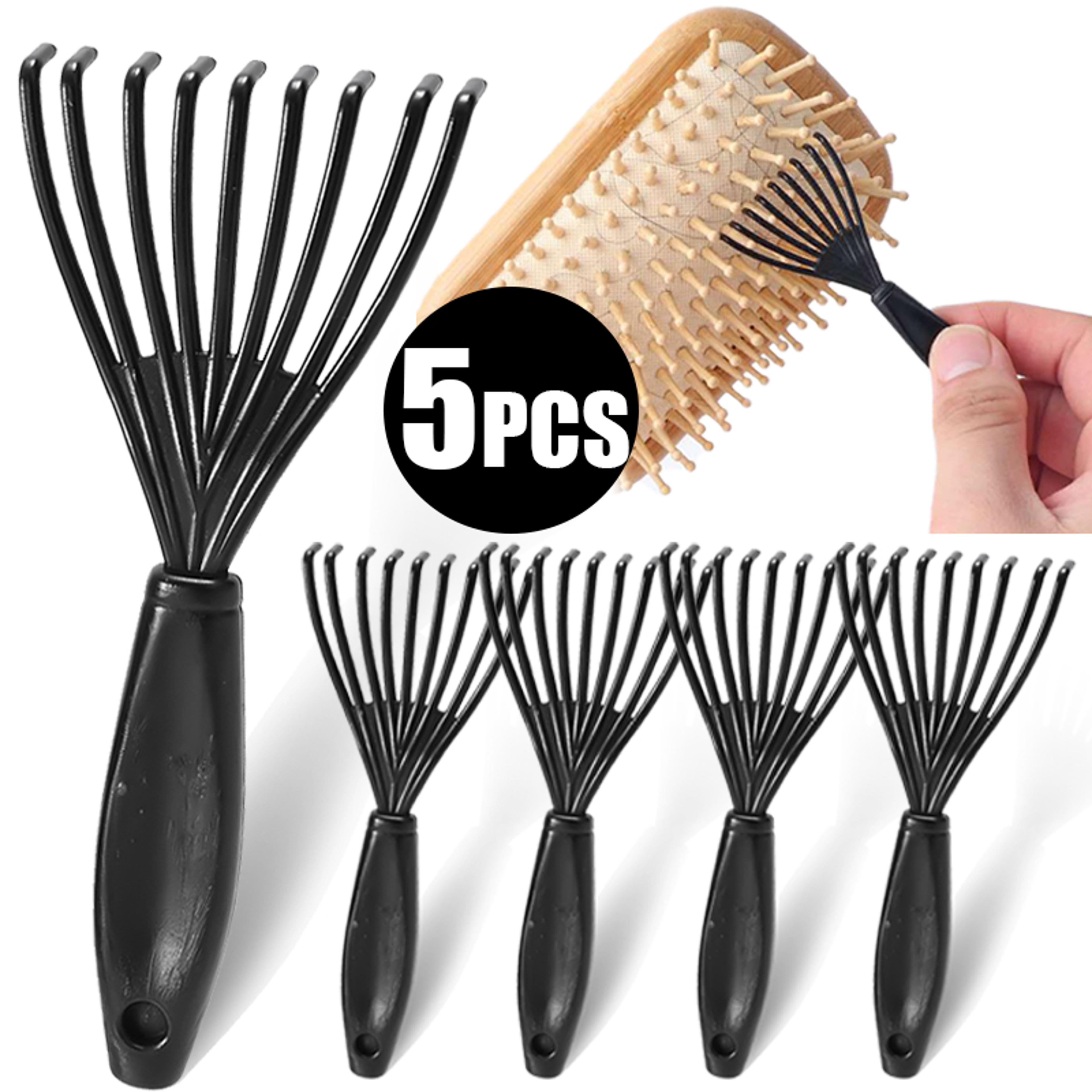 hair brush cleaner tool with ergonomic handle for removing embedded hair from combs & brushes