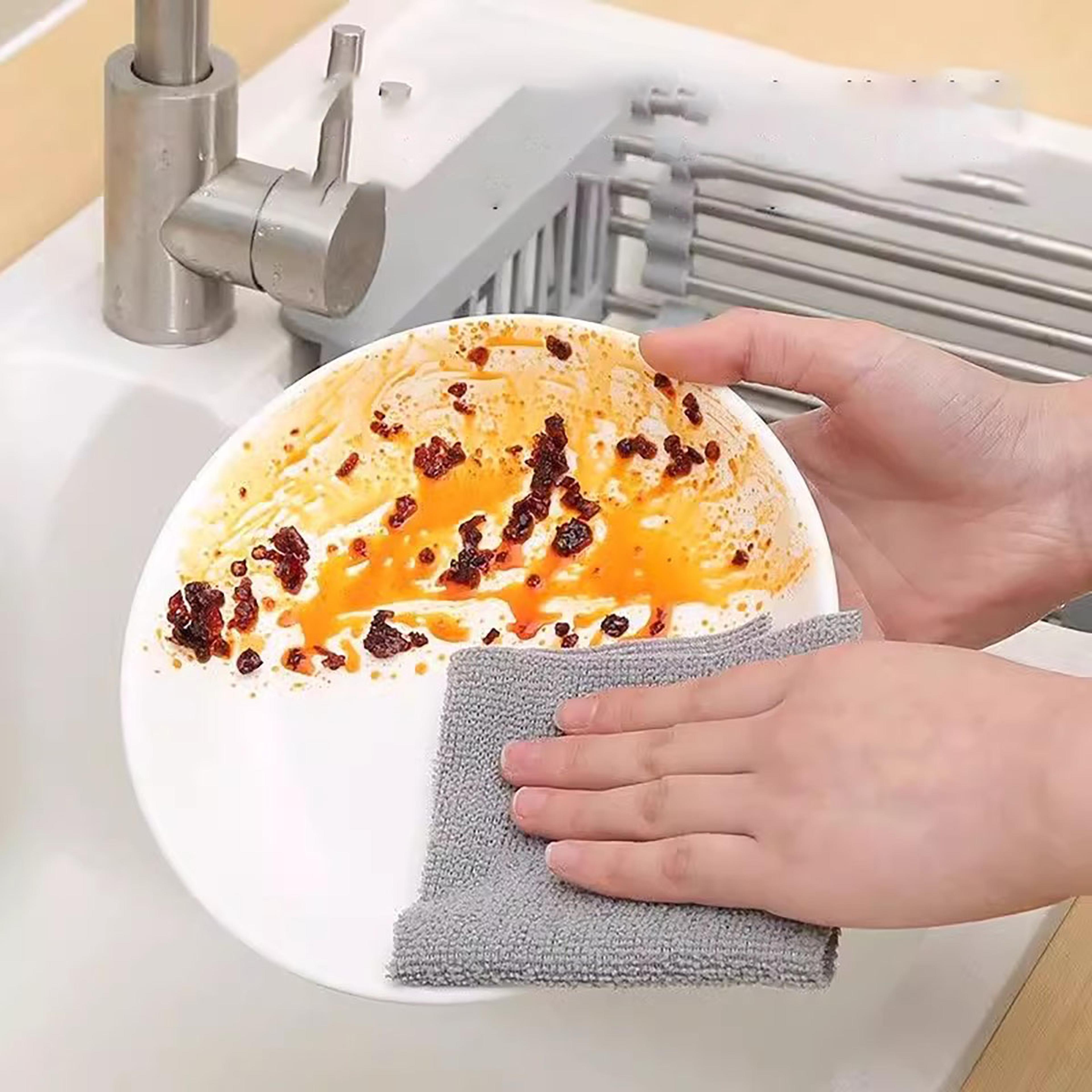 disposable kitchen cloths pull-out roll | microfiber cleaning cloth for kitchen & home