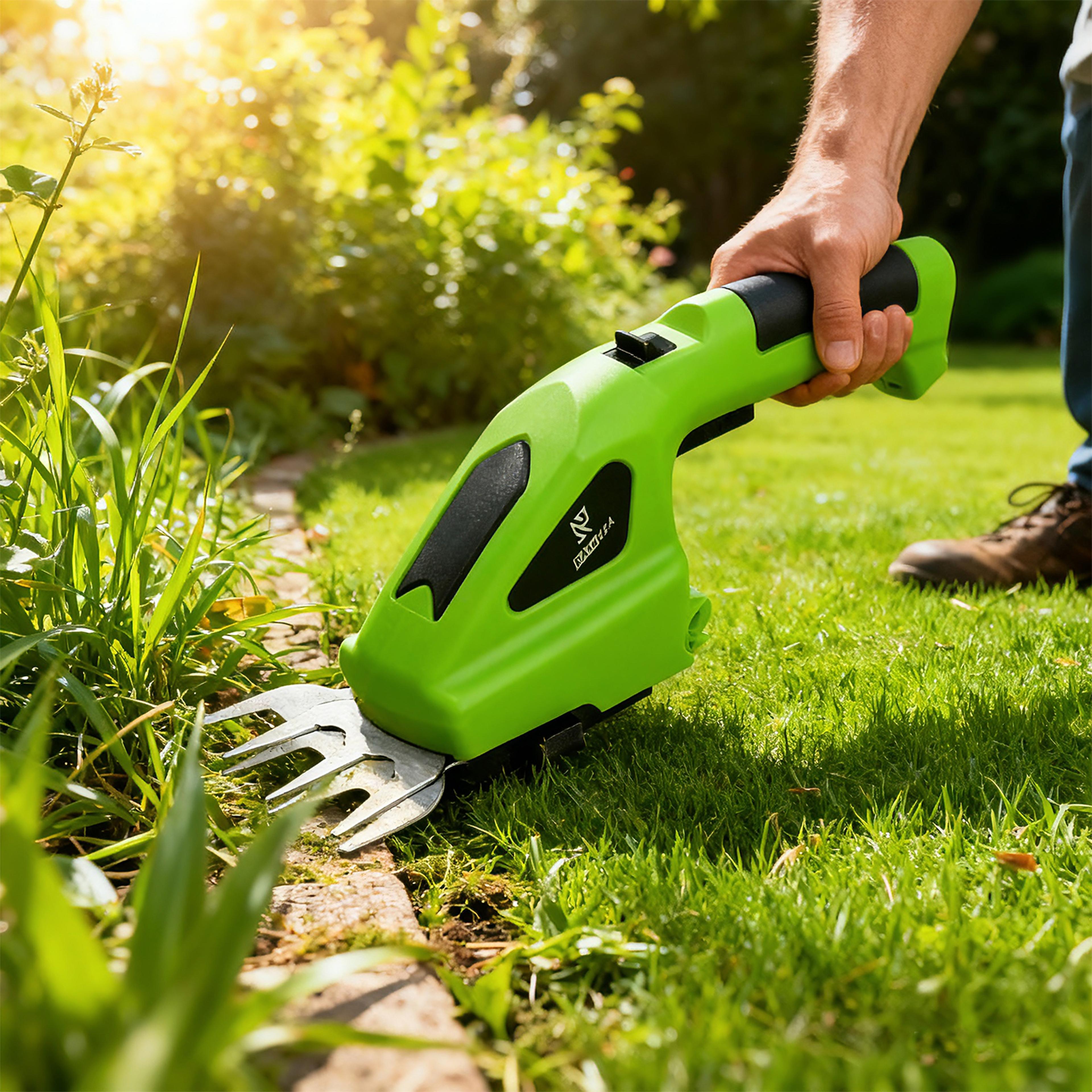 cordless hedge trimmer & rechargeable hedge trimmer for shrubs, grass garden pruning