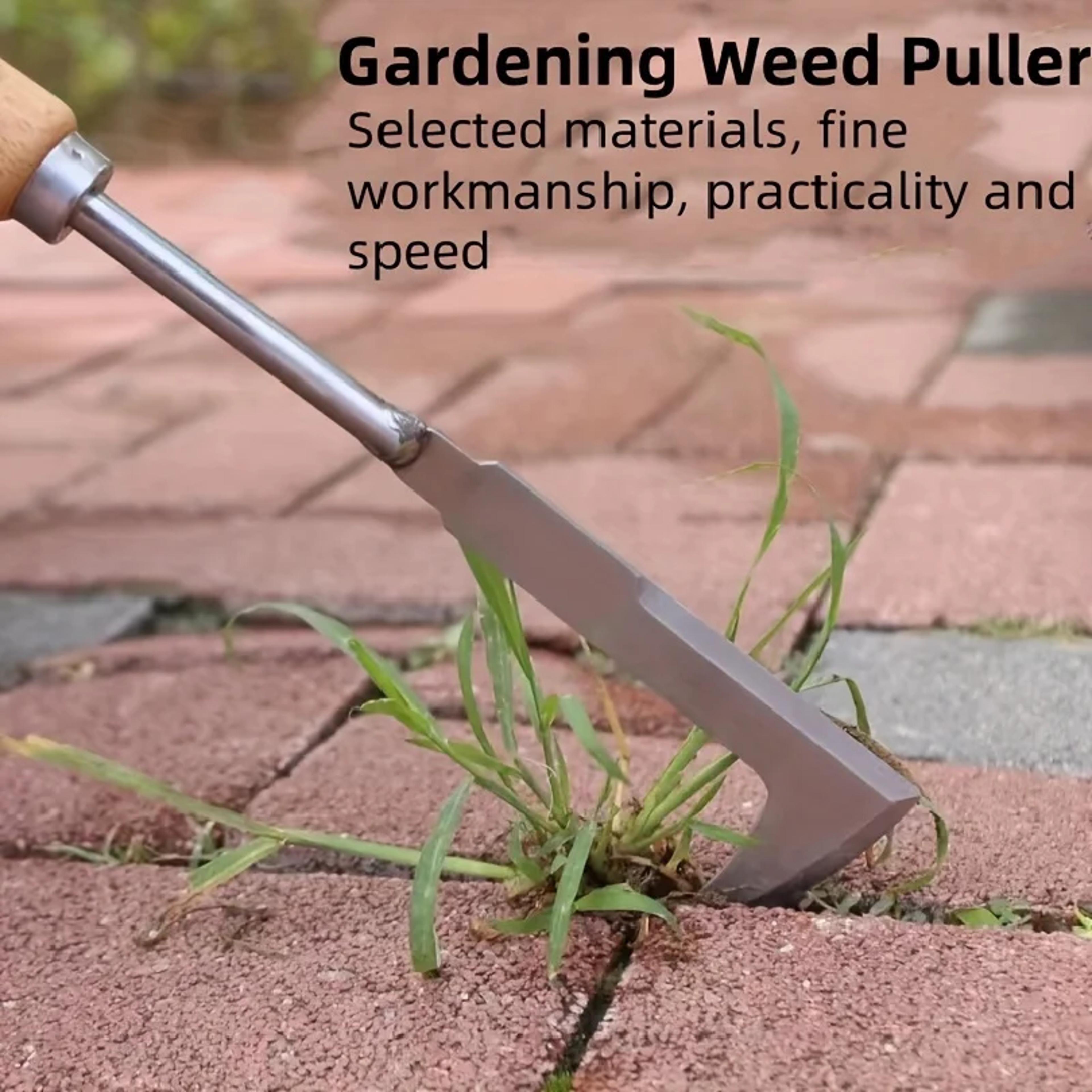 heavy duty gap weeding tool stainless steel garden weeding tool for patios, paths & garden beds
