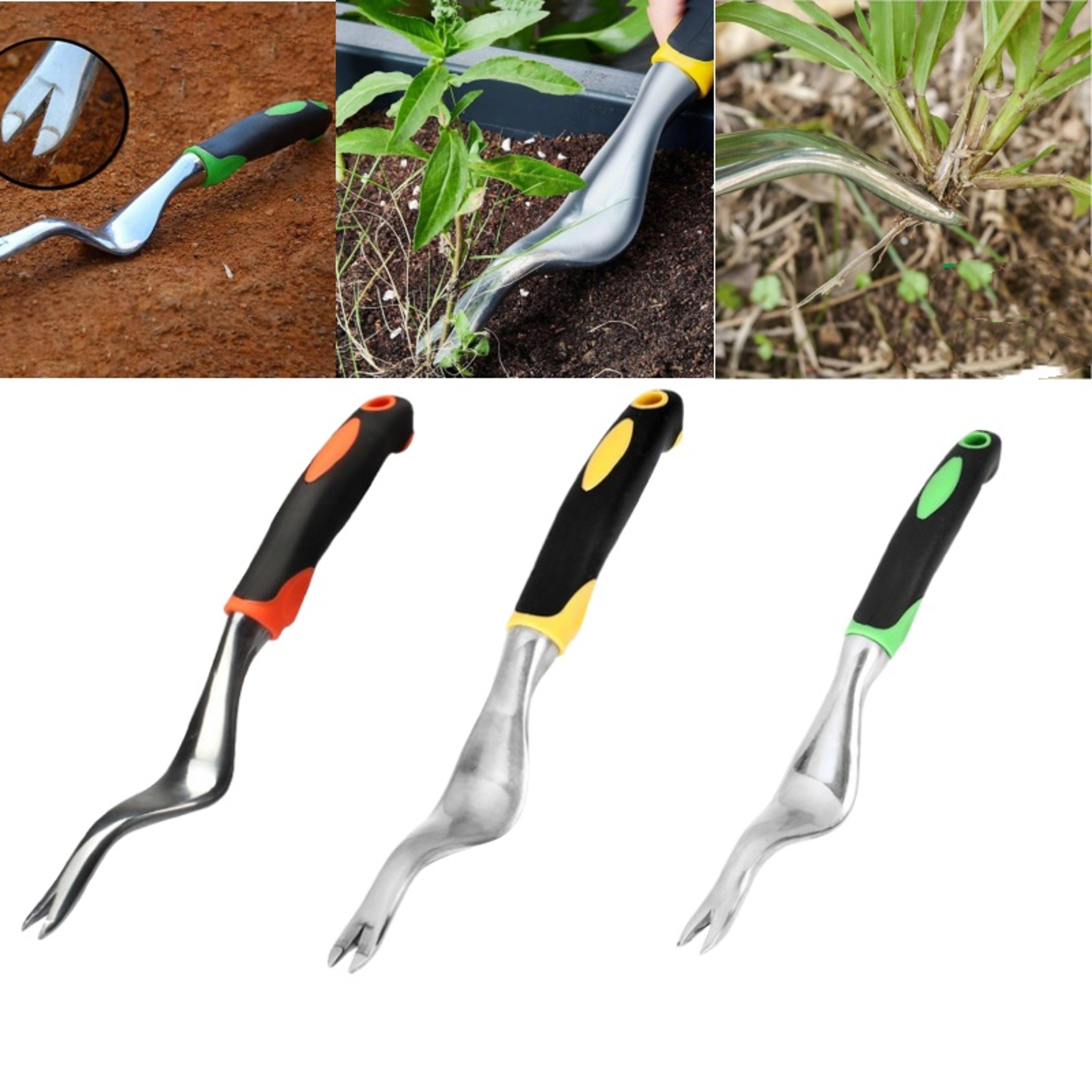 ergonomic hand weeder tool heavy duty weed puller tool for easy garden weed removal