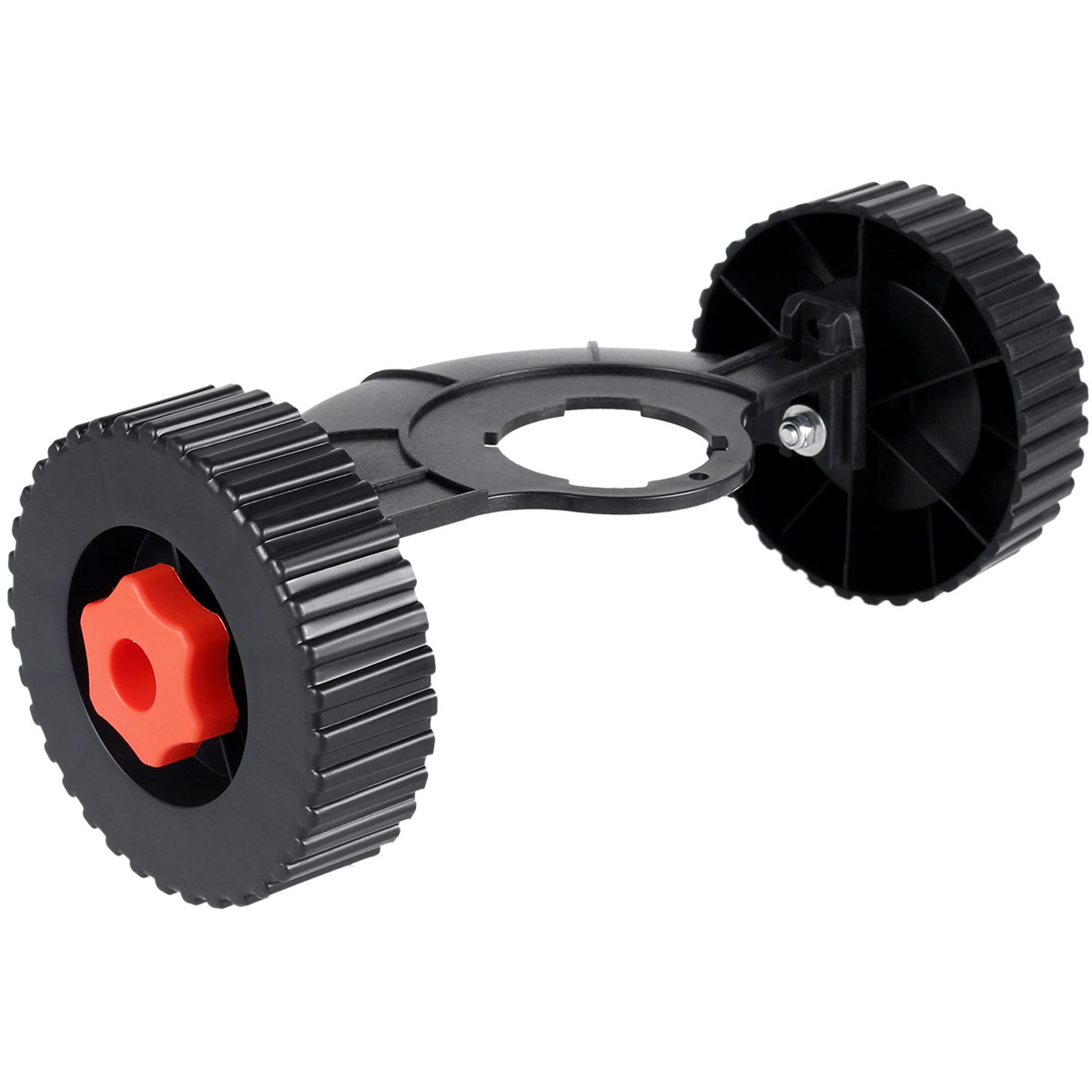 adjustable string trimmer support wheel attachment for weed eater & brush cutter