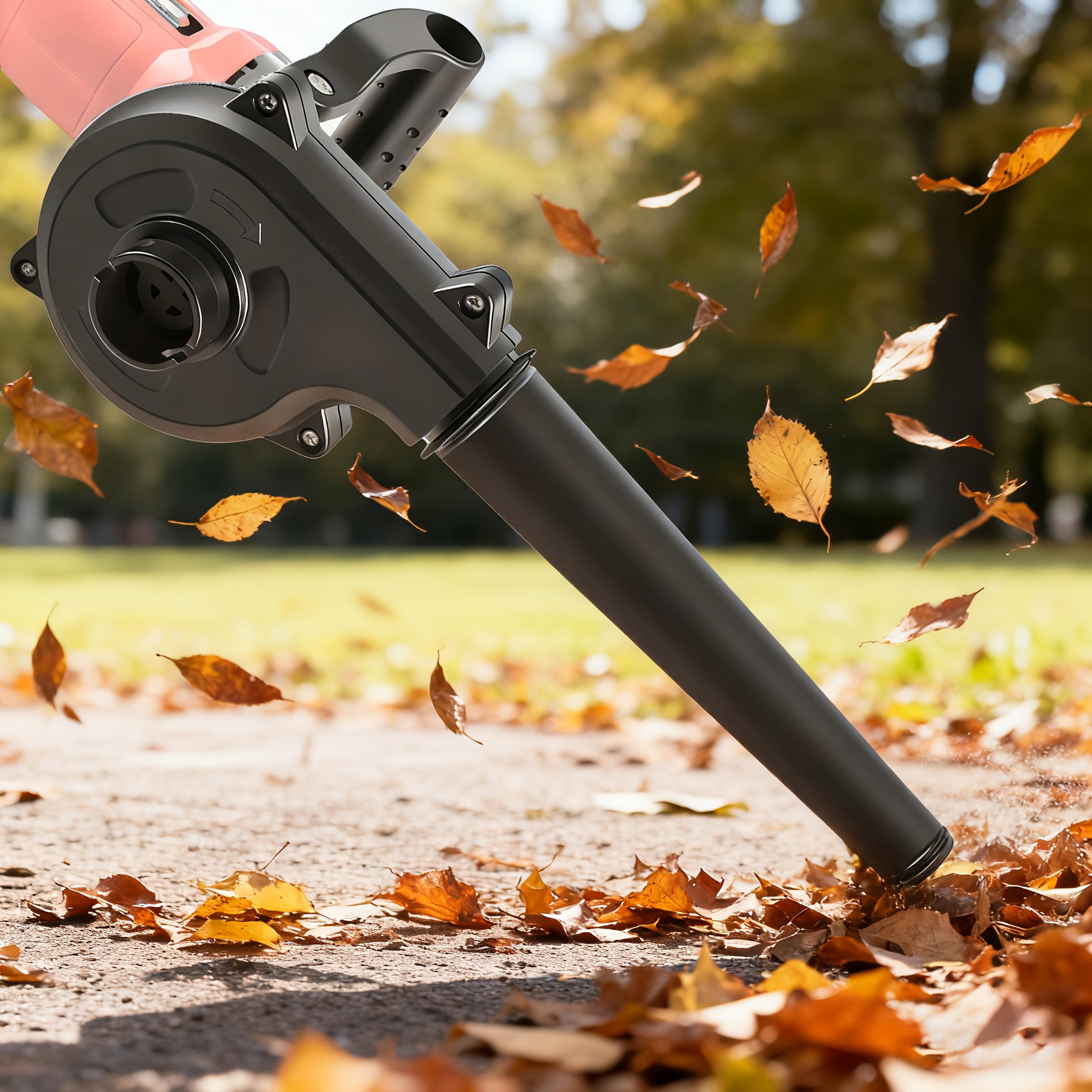 cordless leaf blower angle grinder attachment handheld air blower for garden & workshop cleaning