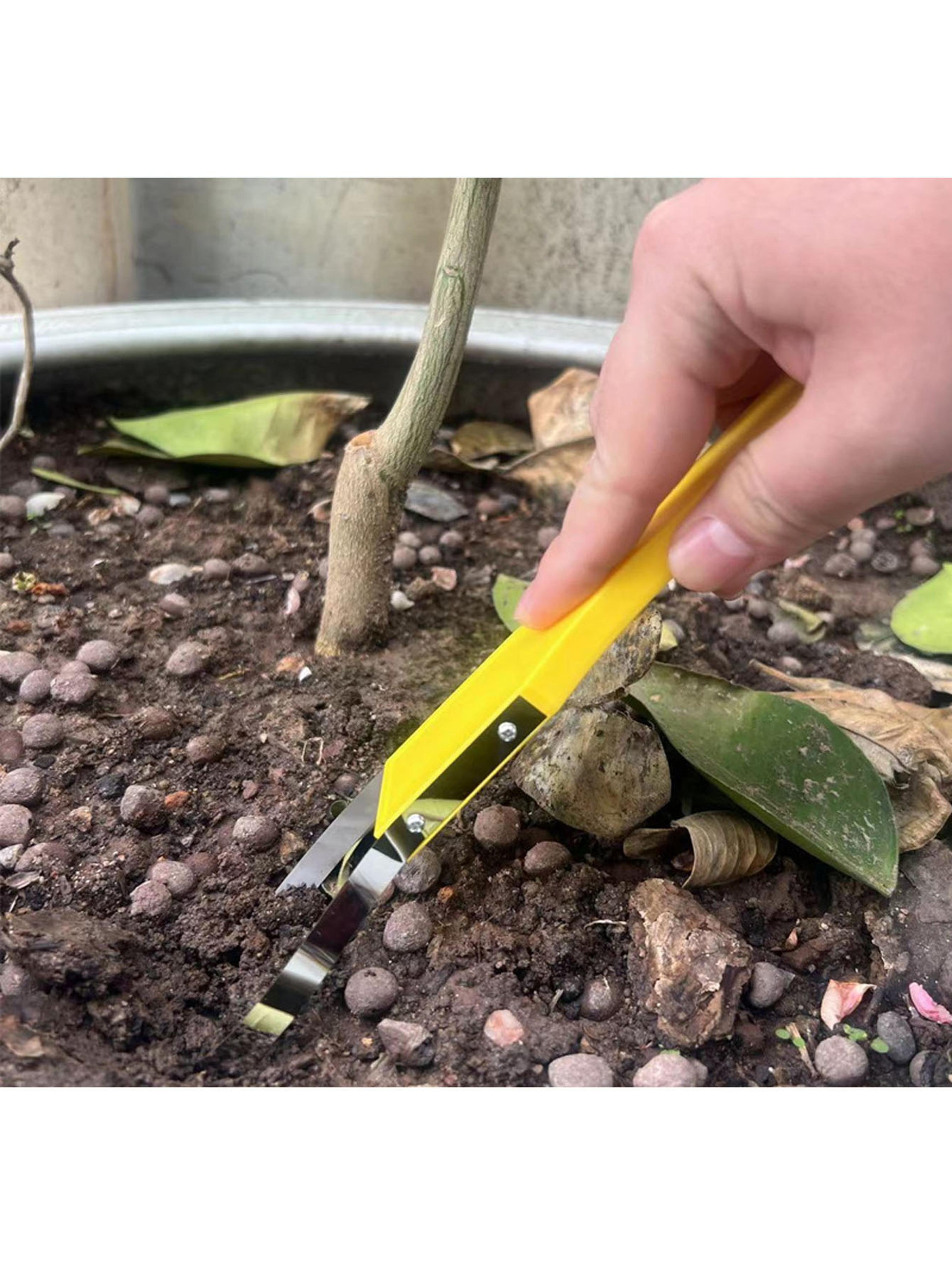 v shaped weed puller tool hand weeder for easy root removal and garden weeding