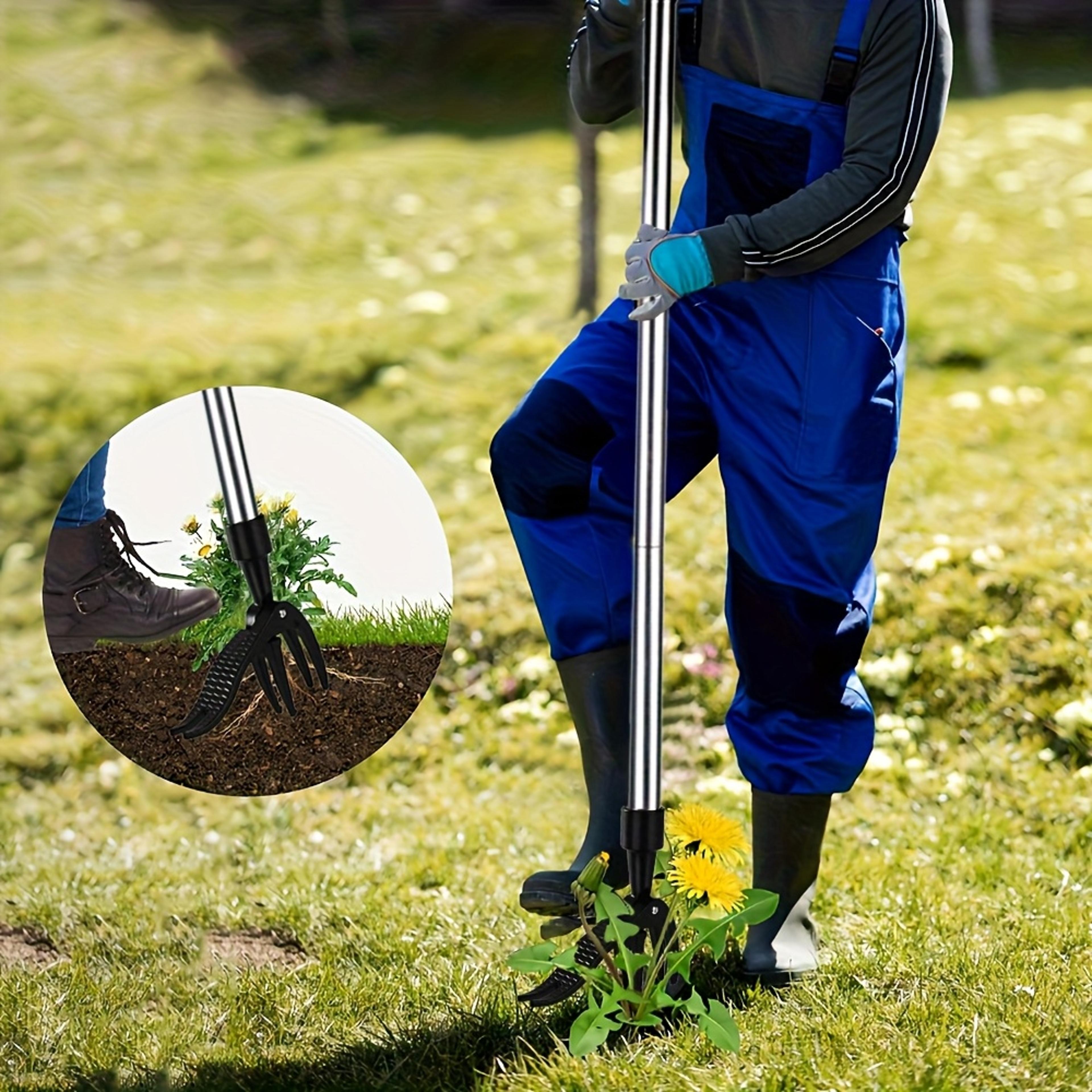 stand up weed puller manual weeding tool claw garden weed remover