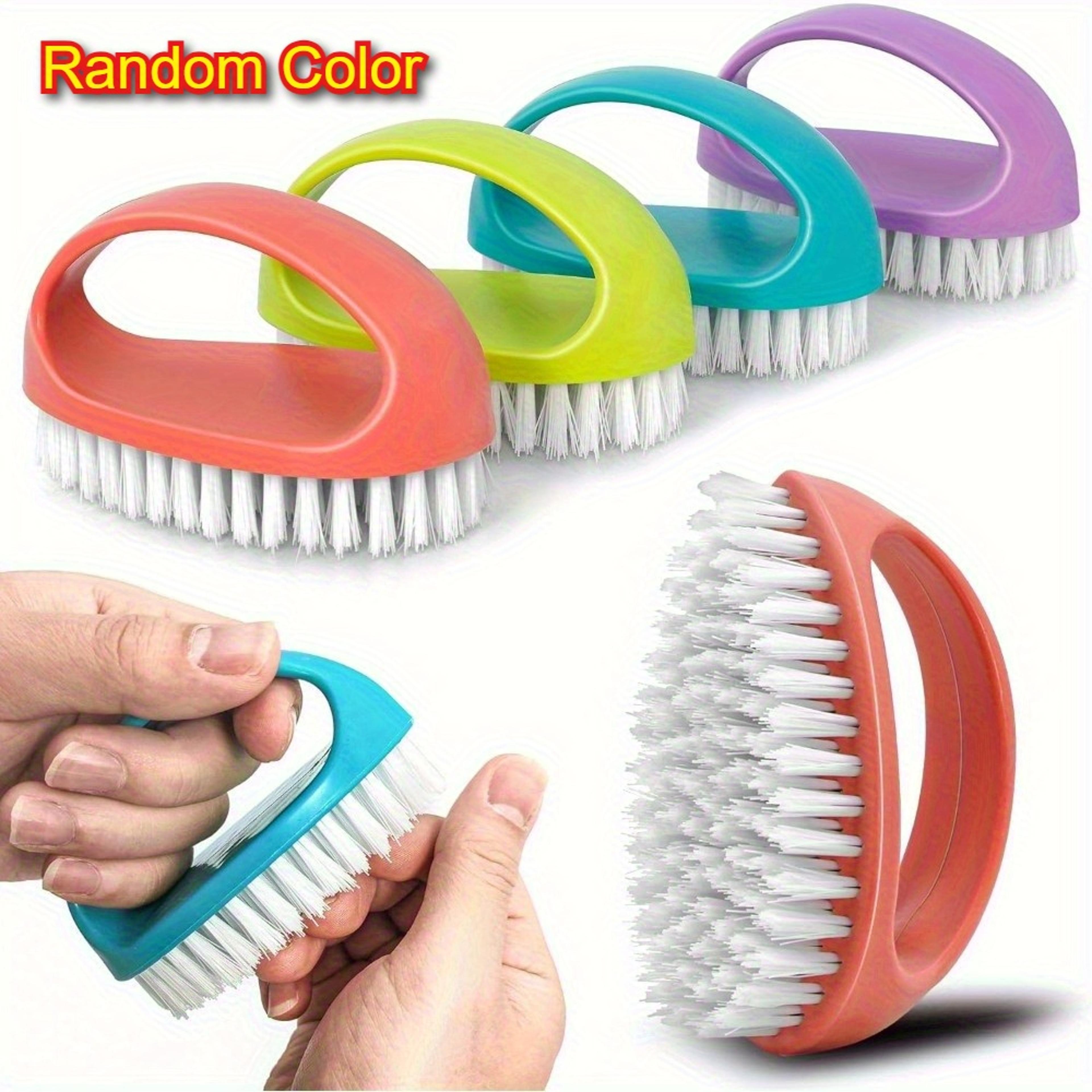 heavy duty nail brush with stiff bristles for deep hand & nail cleaning | mechanic & garden cleaning brush