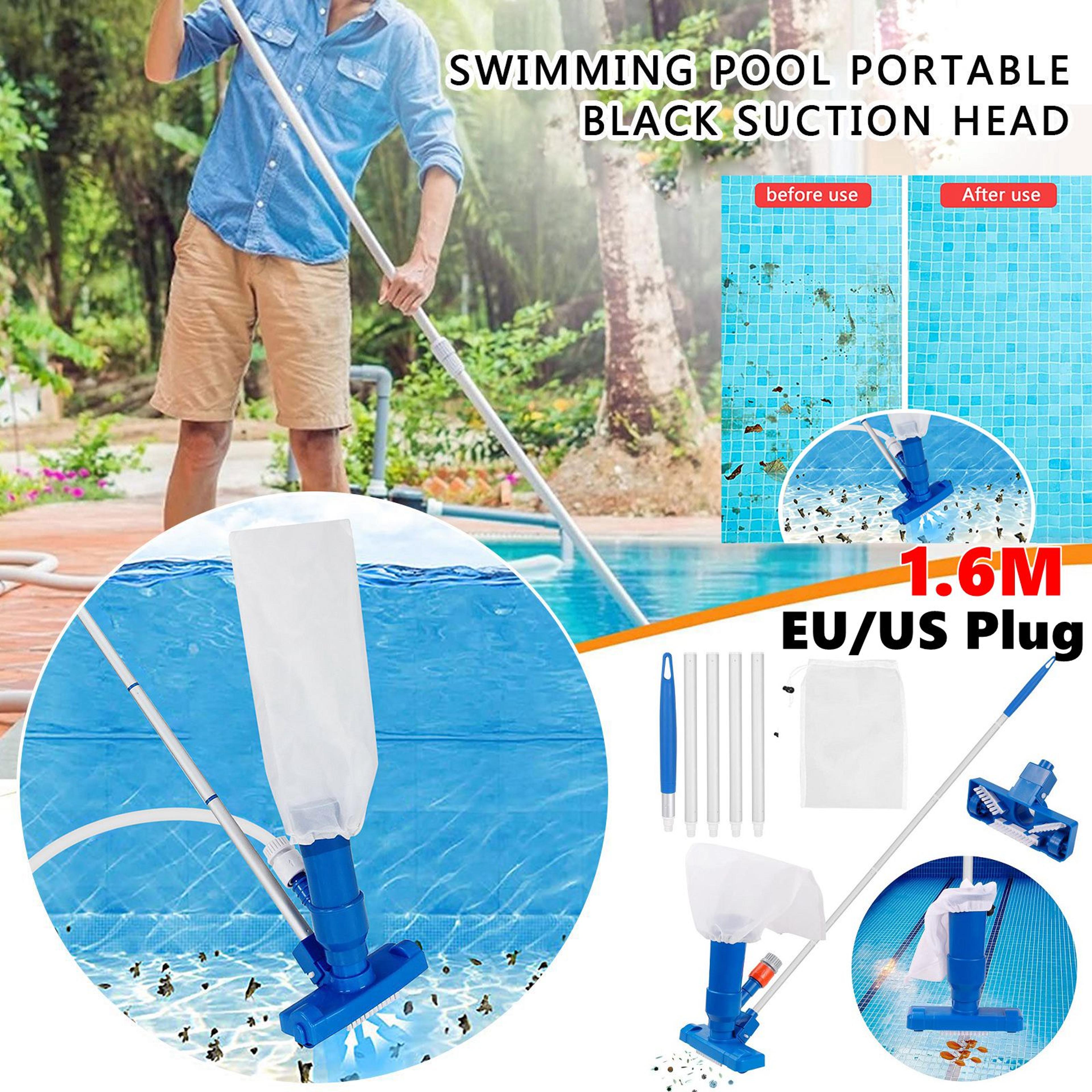 portable pool vacuum cleaner jet kit with handle for above ground pools, ponds & fountains